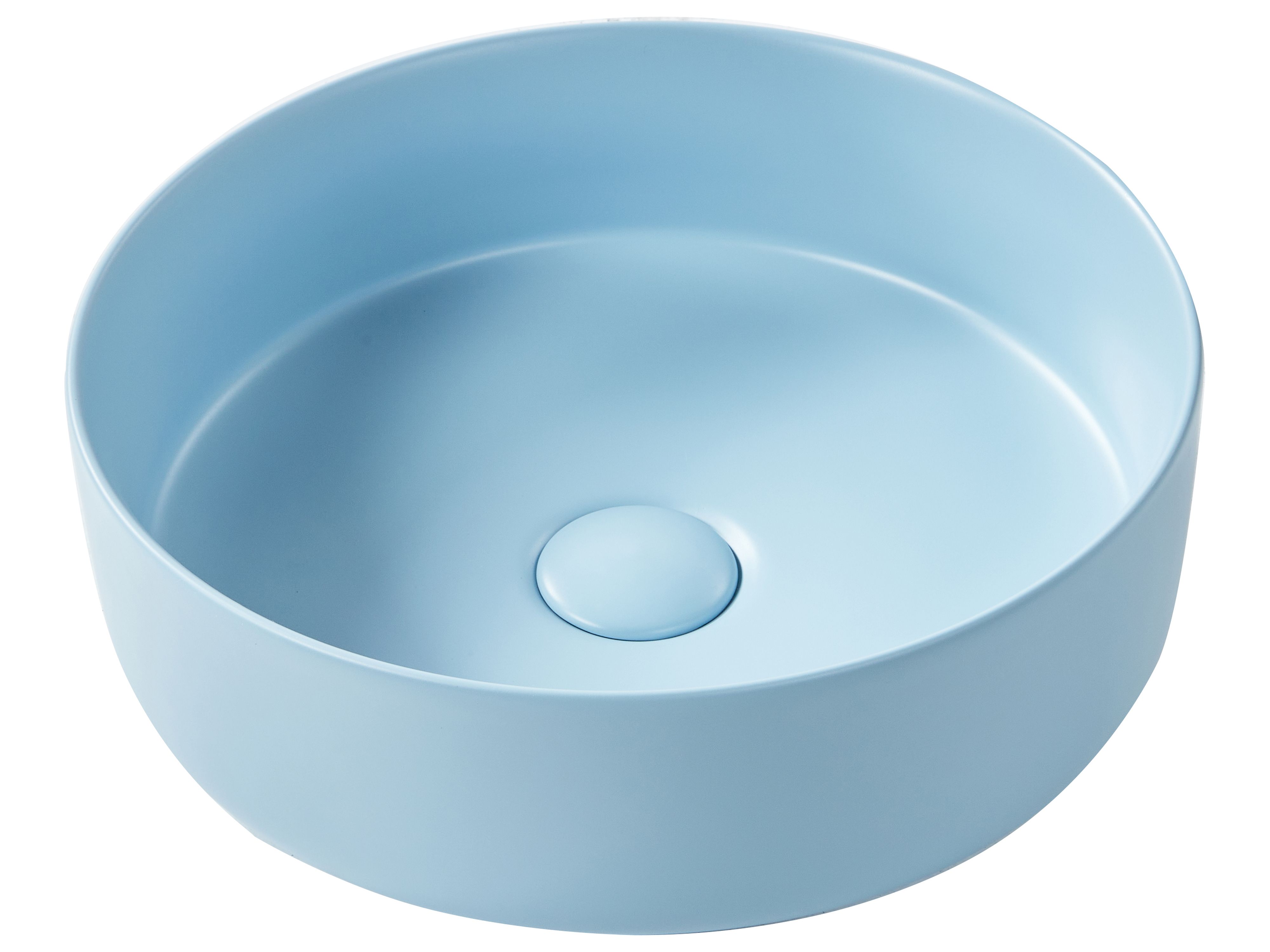Countertop Basin GUDAR ⌀ 370 mm Ceramic Blue