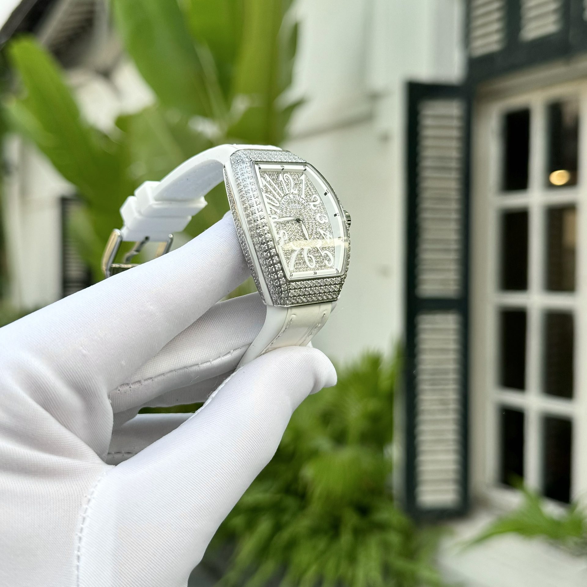 Franck Muller Replica 11 Watch V32 Women s White Dial With Diamond ABF Factory 32x40mm - Top club
