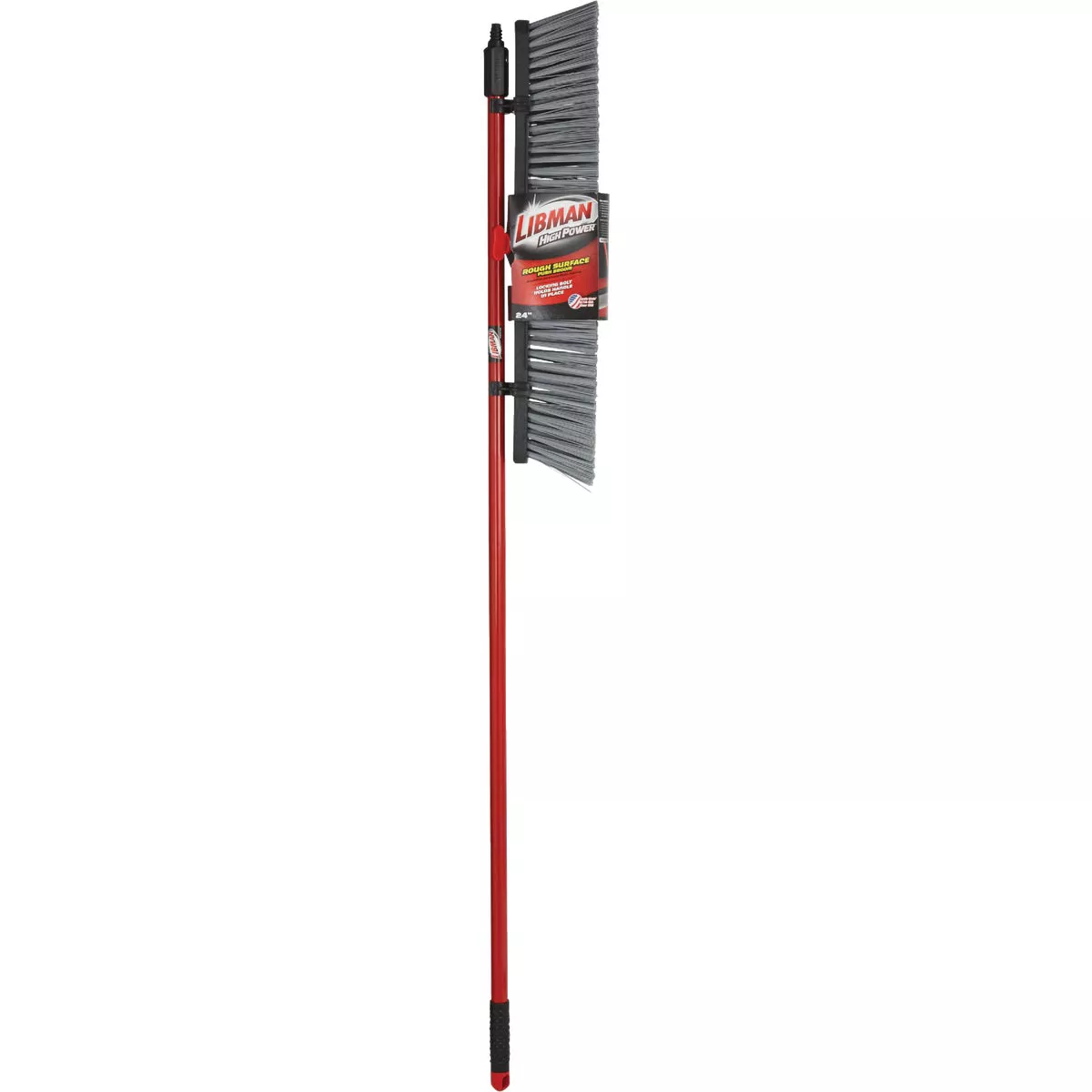 Libman 24 In. x 64 In. Steel Handle Rough Surface Push Broom