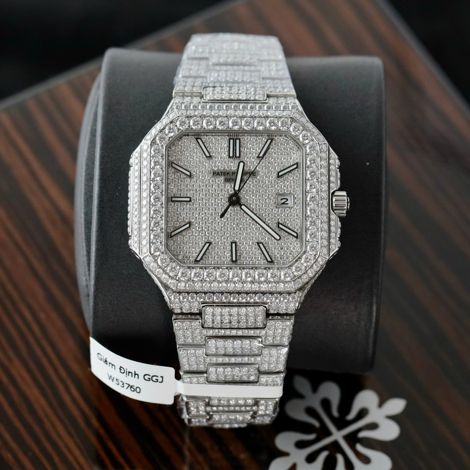 Patek Philippe Cubitus 5821 Copies Watches Diamonds Moissanite Hong Kong Custom 45mm - Elite Watch Atelier