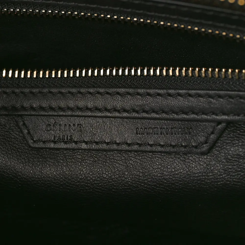 Replica Handbags That Shine: Celine Black Smooth Calfskin Mini Bag1:1High-quality replica