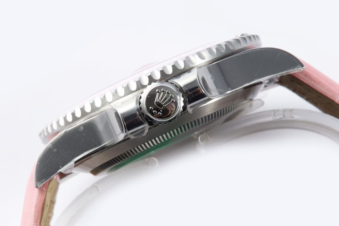 Rolex Submariner - Women's Pink - 40MM - Leather(1:1 replica) - Elite Watch Atelier