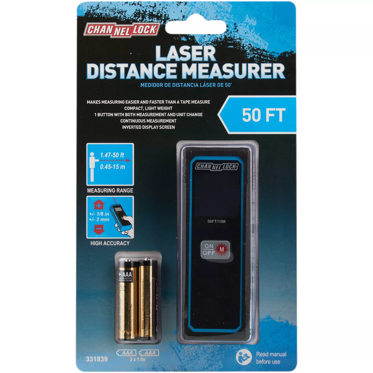 Channellock 50 Ft. Handheld Laser Distance Measurer