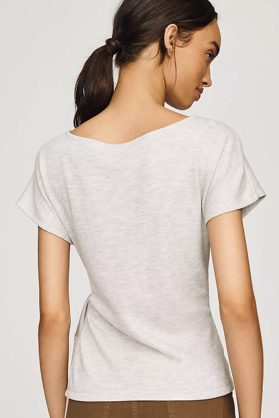 Anthropologie Wrap Top - Light Sand