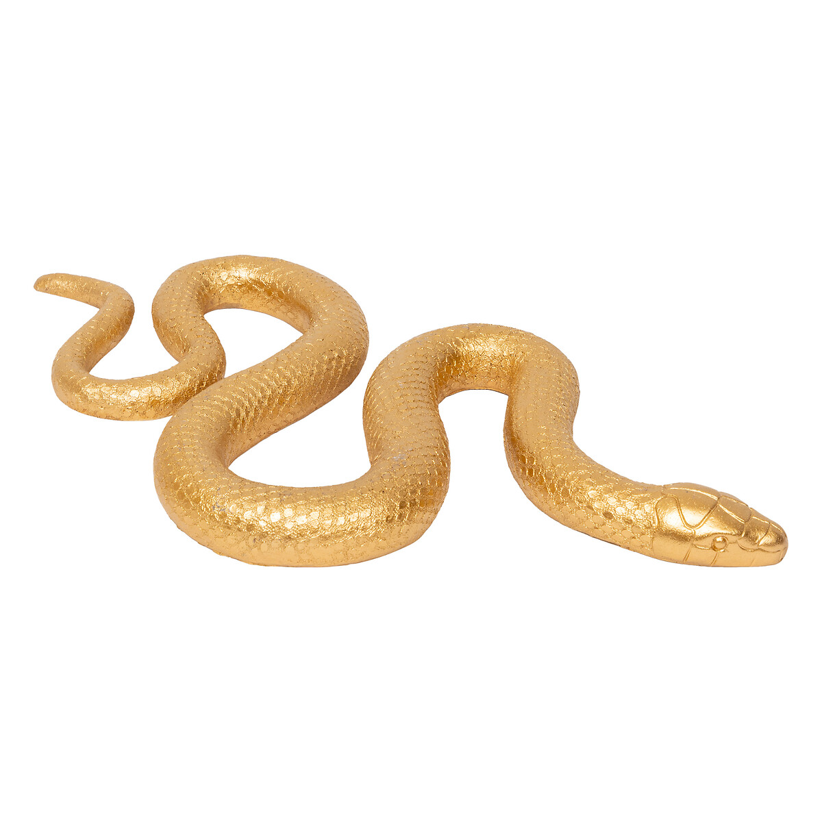 Snake figurine "Wild" Golden, L.35 cm