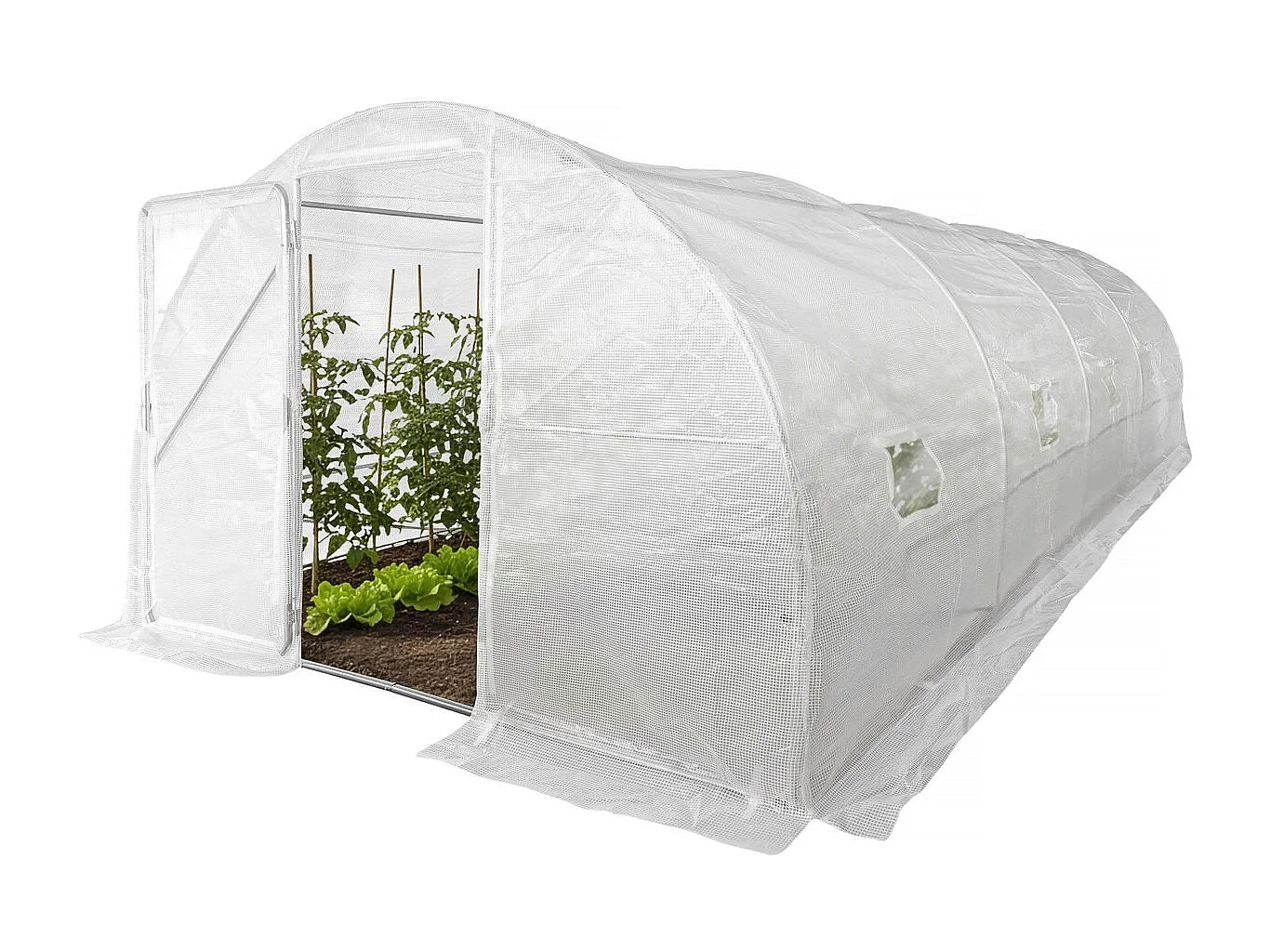 Serre tunelle de jardin avec porte 6 x 3 m 