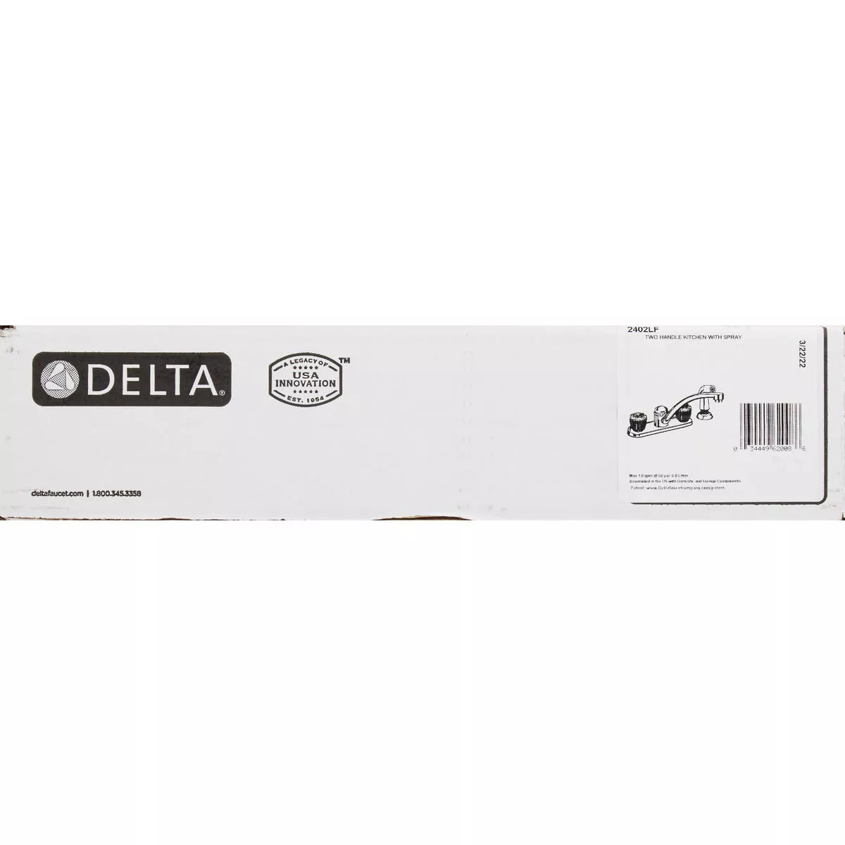 Delta Classic Series 2-Handle Knob Kitchen Faucet with Side Spray, Chrome