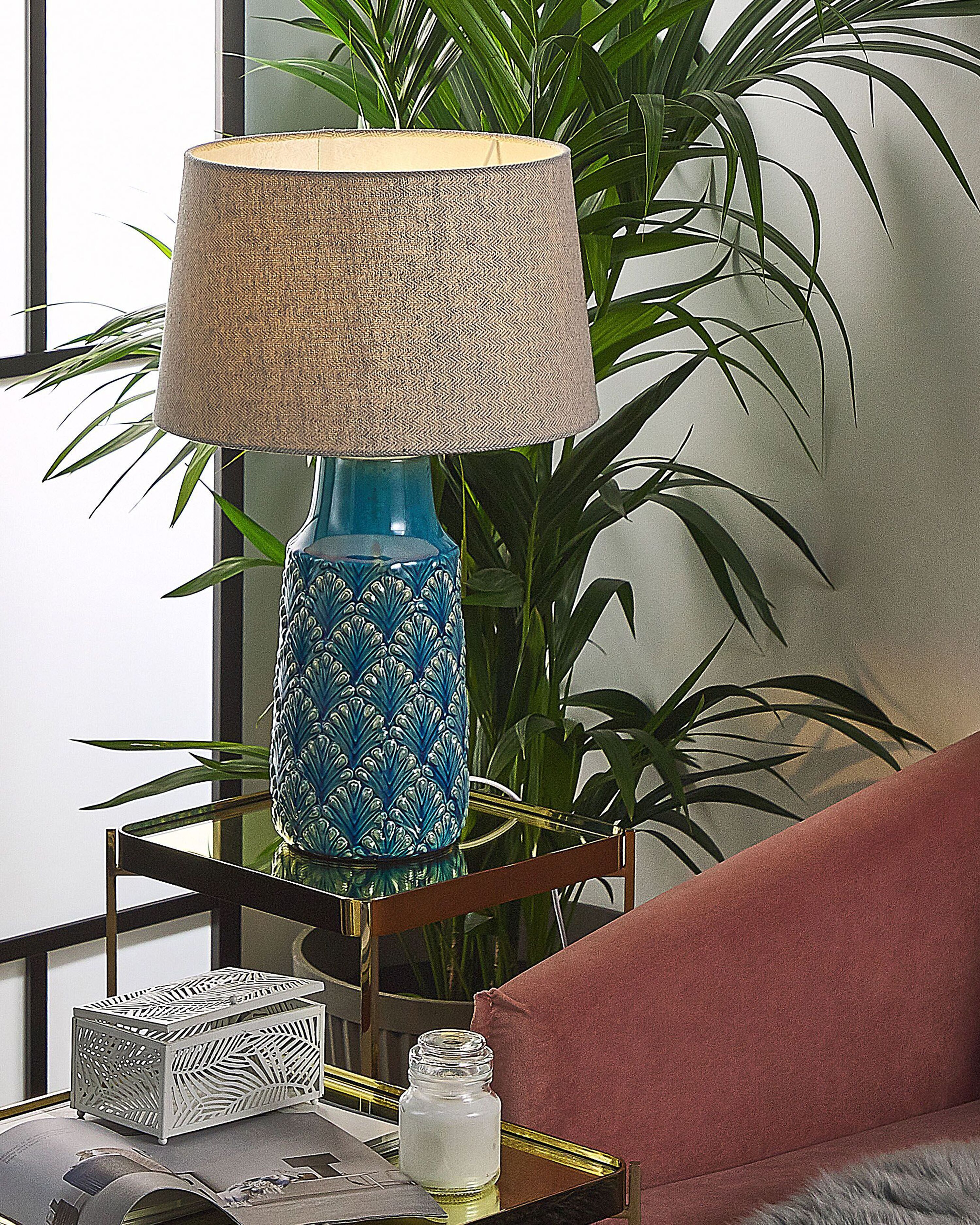 Table Lamp THAYA Ceramic Blue