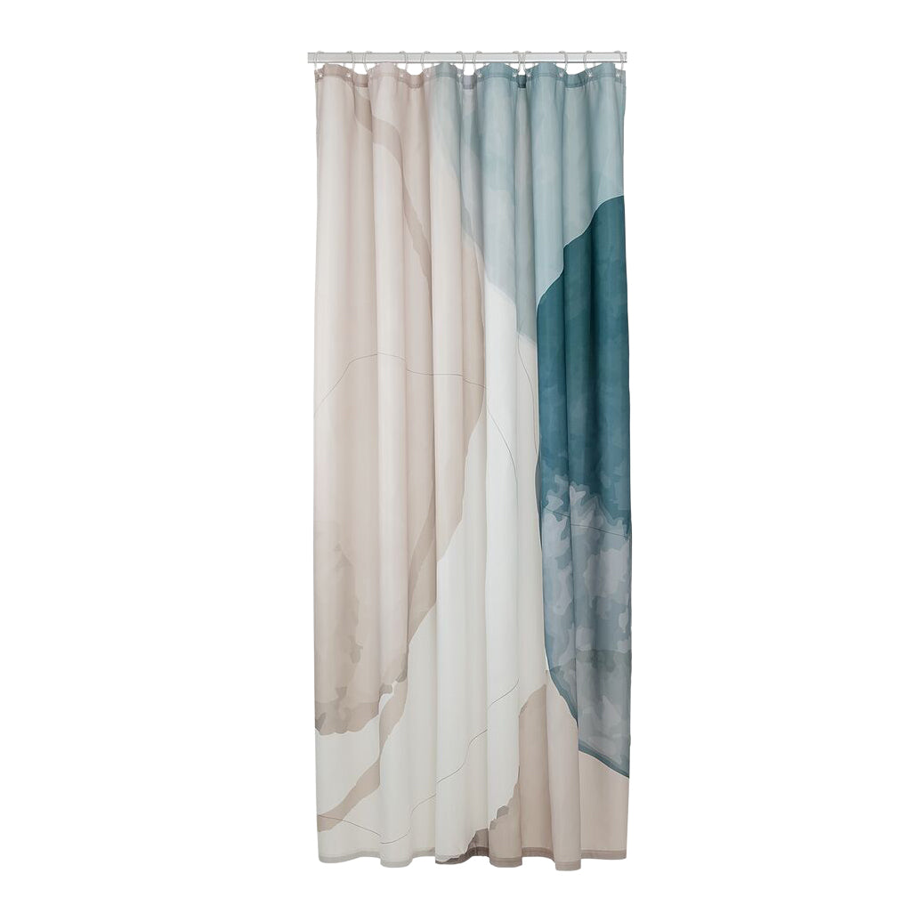 Sealskin Earth Douchegordijn 180x200 cm Polyester Donkergroen / Off-wh
