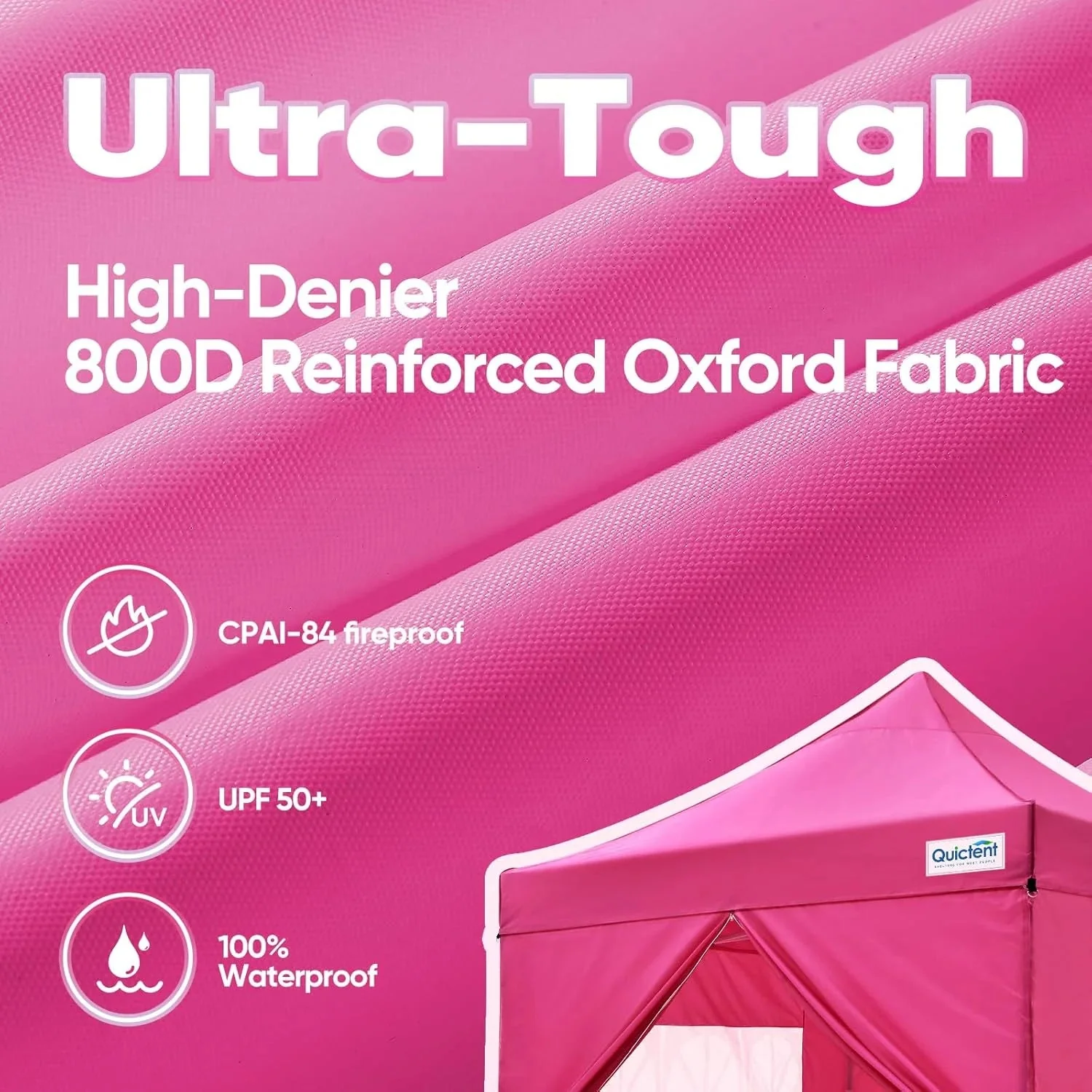 Quictent 10 x 10 ft Pop-Up Canopy Tent With Reflective Top, Fluorescent Rope And Vented Top - Image 31 Quictent 10 x 10 ft Pop-Up Canopy Tent With Reflective Top, Fluorescent Rope And Vented Top - Image 31