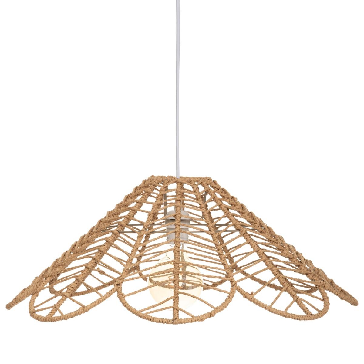 Suspension lamp "Folk" Beige, &Oslash; 58 cm
