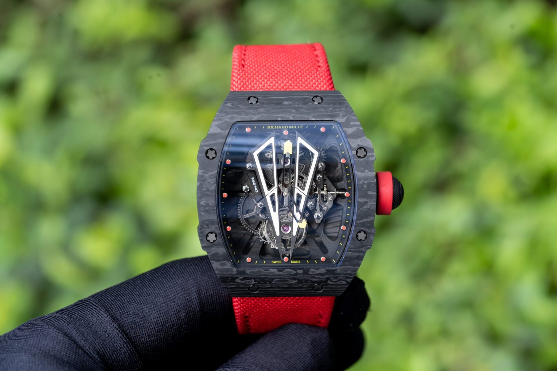 Richard Mille Replica 1:1 Watch RM27-03 Full Carbon Black 44mm - Top club