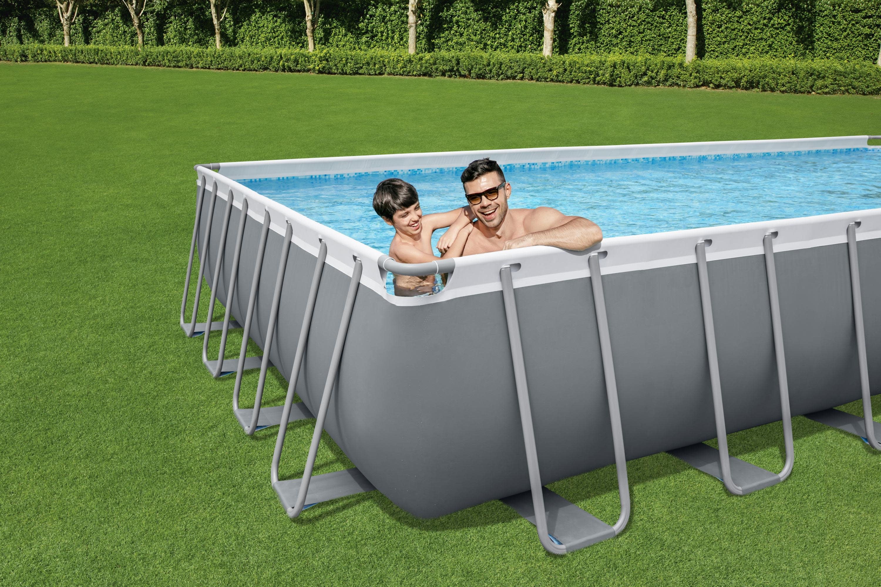 Bestway Power Steel 31'4" x 16' x 52" Rectangular Above Ground Pool Set - Image 4