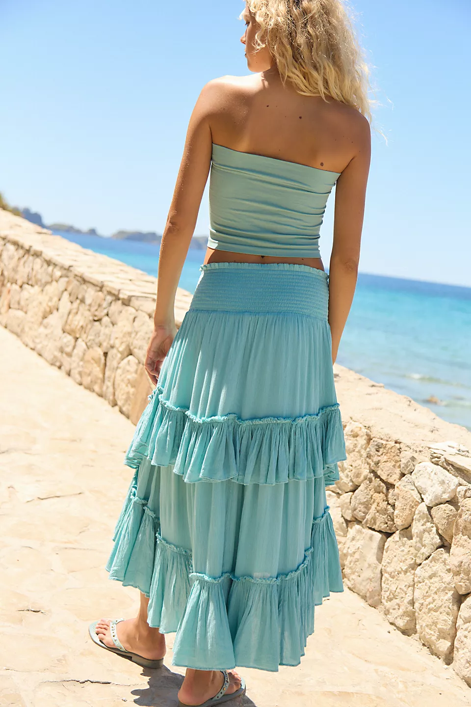 The Convertible Skirt-Waterfall Mist