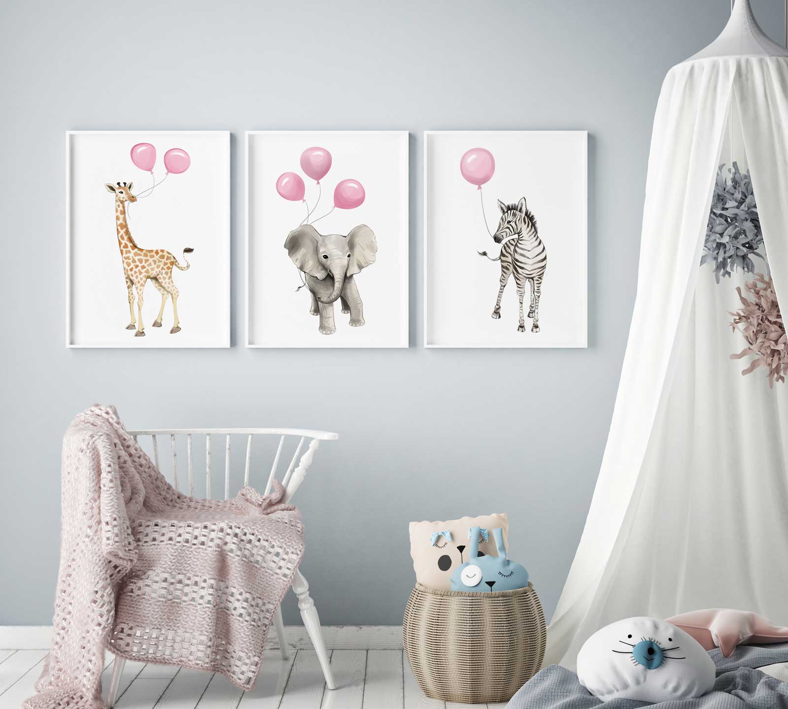 Bowzoom Poster 3er Set Kinderzimmer