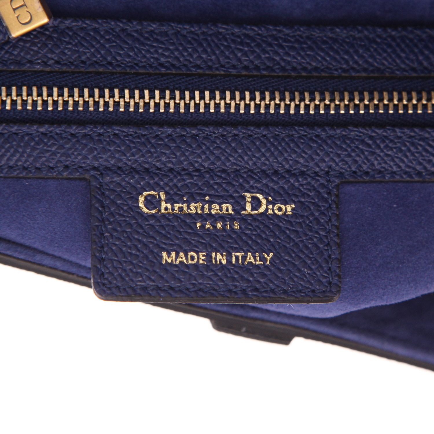 Dior Saddle shoulder bag in navy blue grained leather1:1High-quality replica