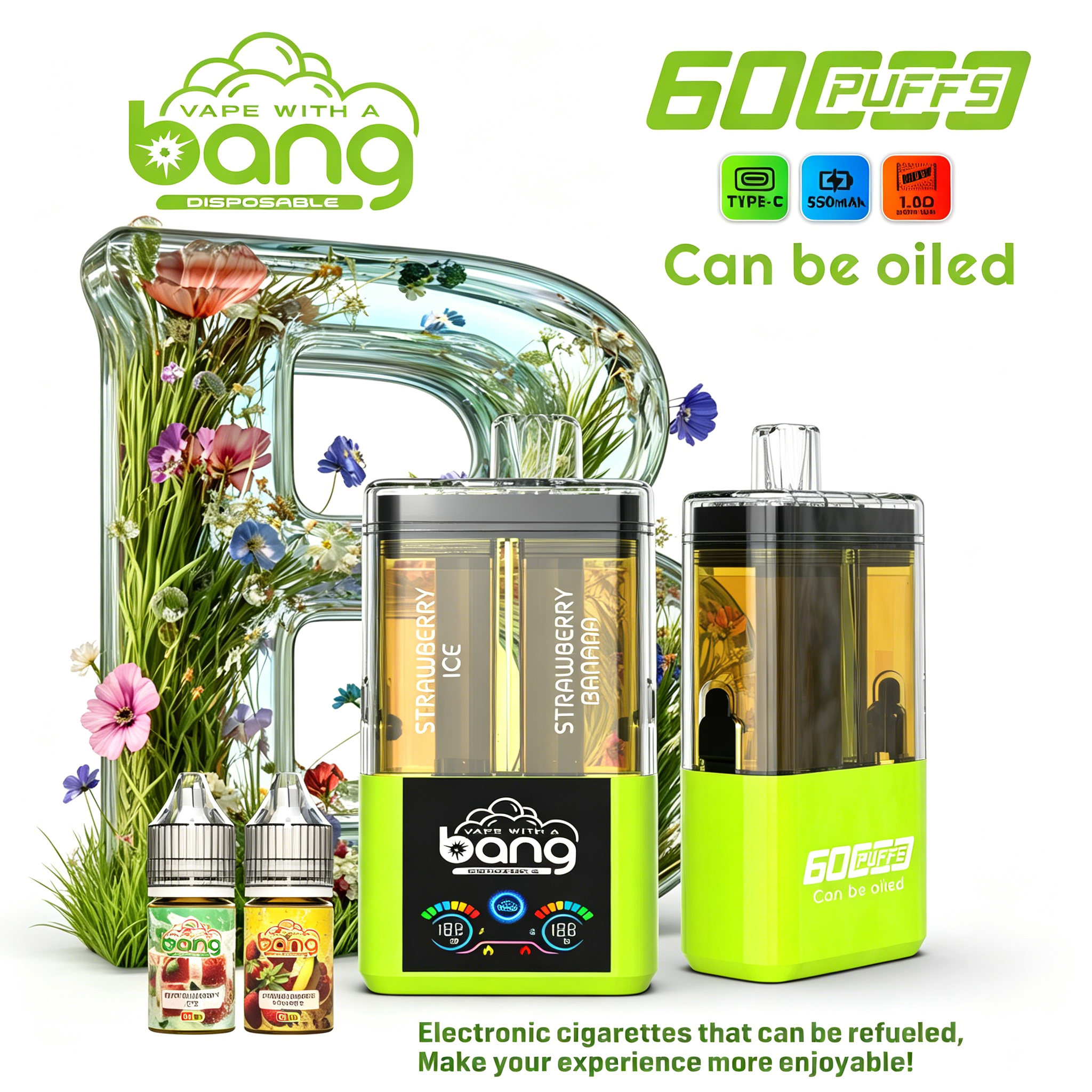 Bang 60000 Puffs 2-in-1 Dual Flavor Disposable Vape