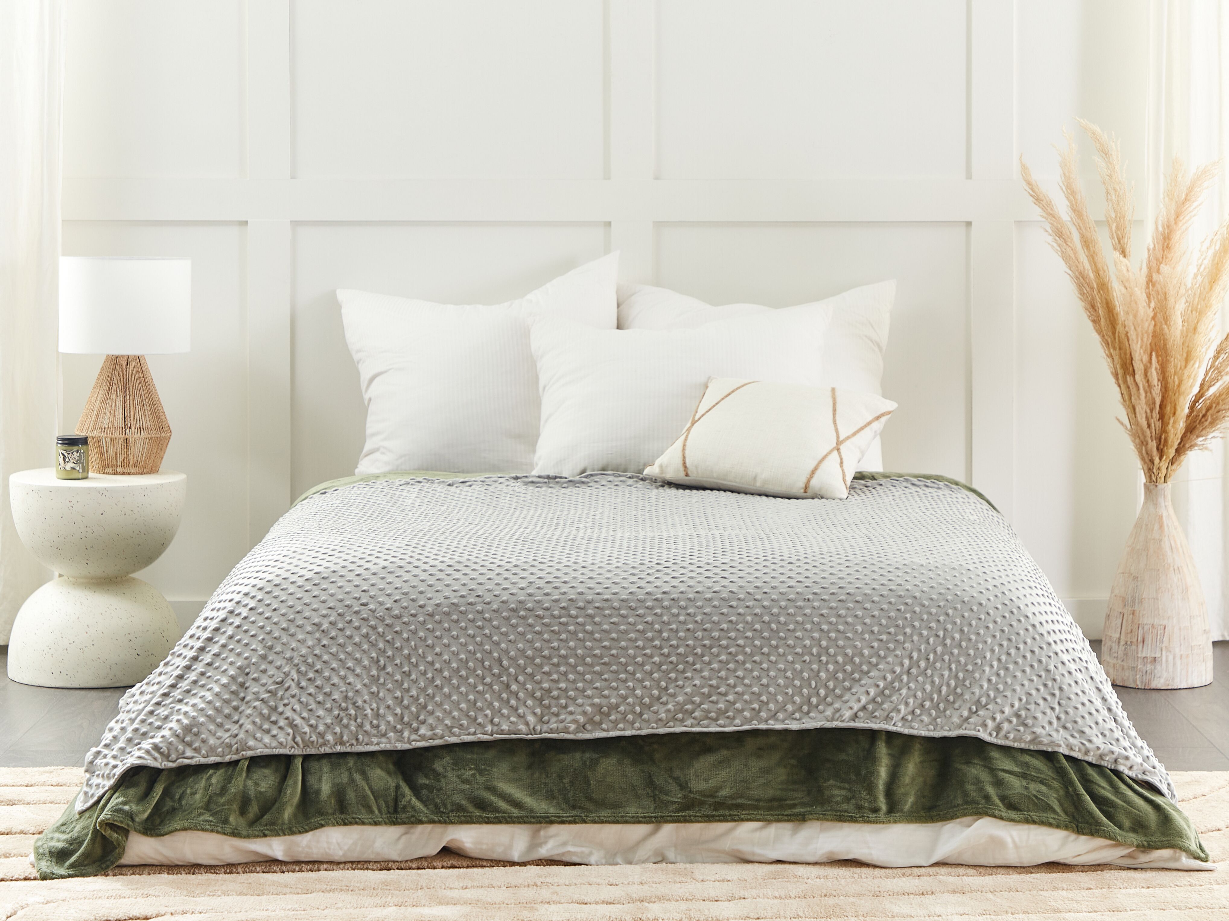 Weighted Blanket Cover 1000 CALLISTO 135 x 200 cm Light Grey