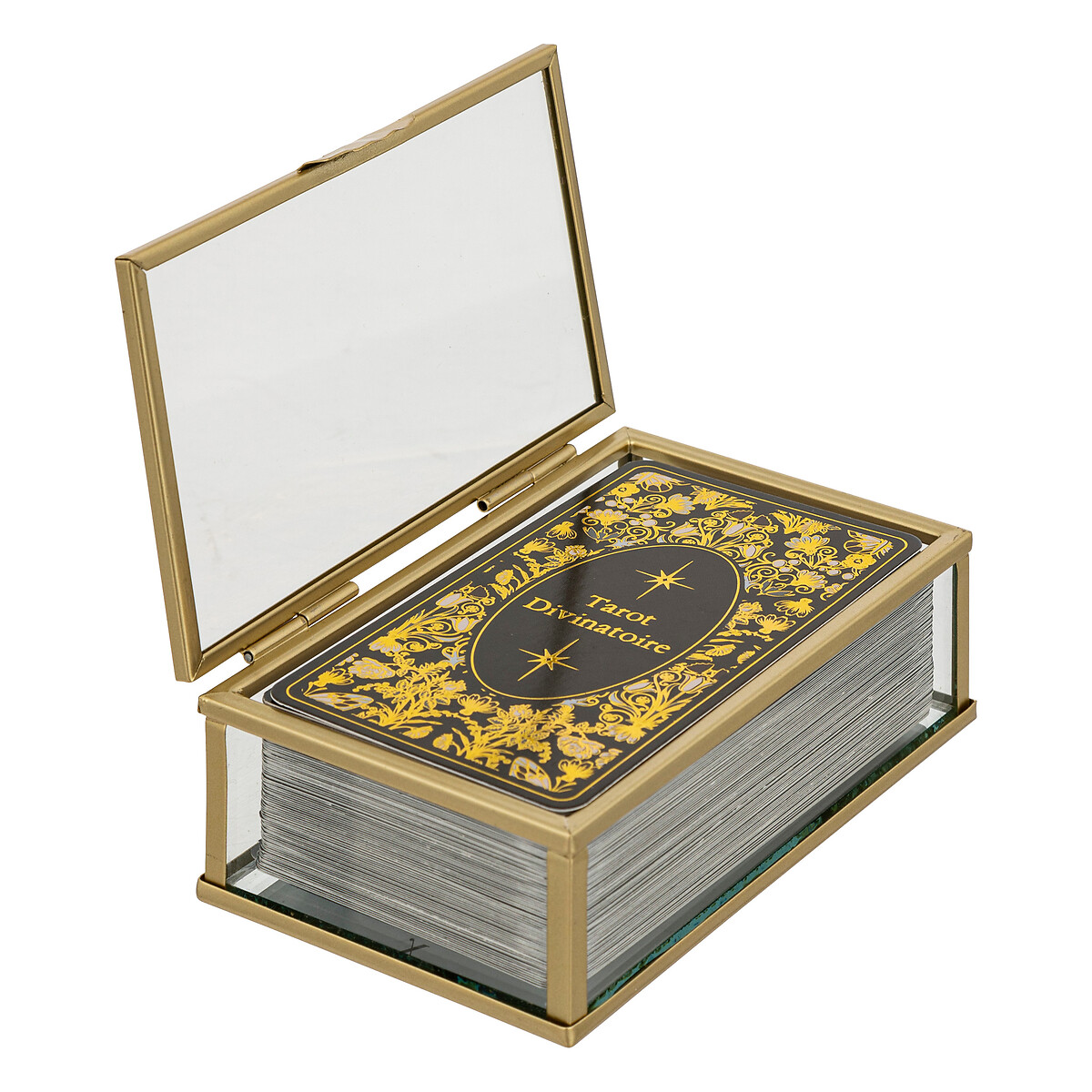 Tarot deck "Little cottage" Glass, gold, L.13 cm