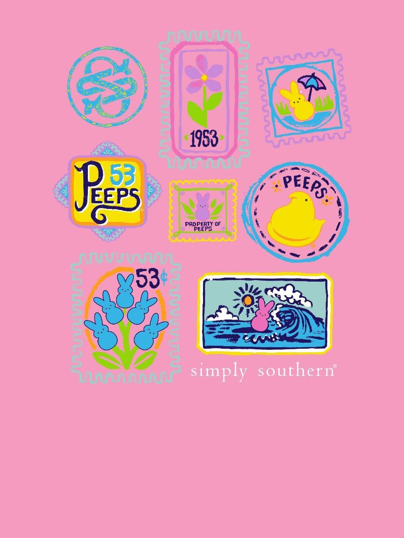 YTH-PEEPS-STICKERS-BLSHBRY - Simply Southern Outlet
