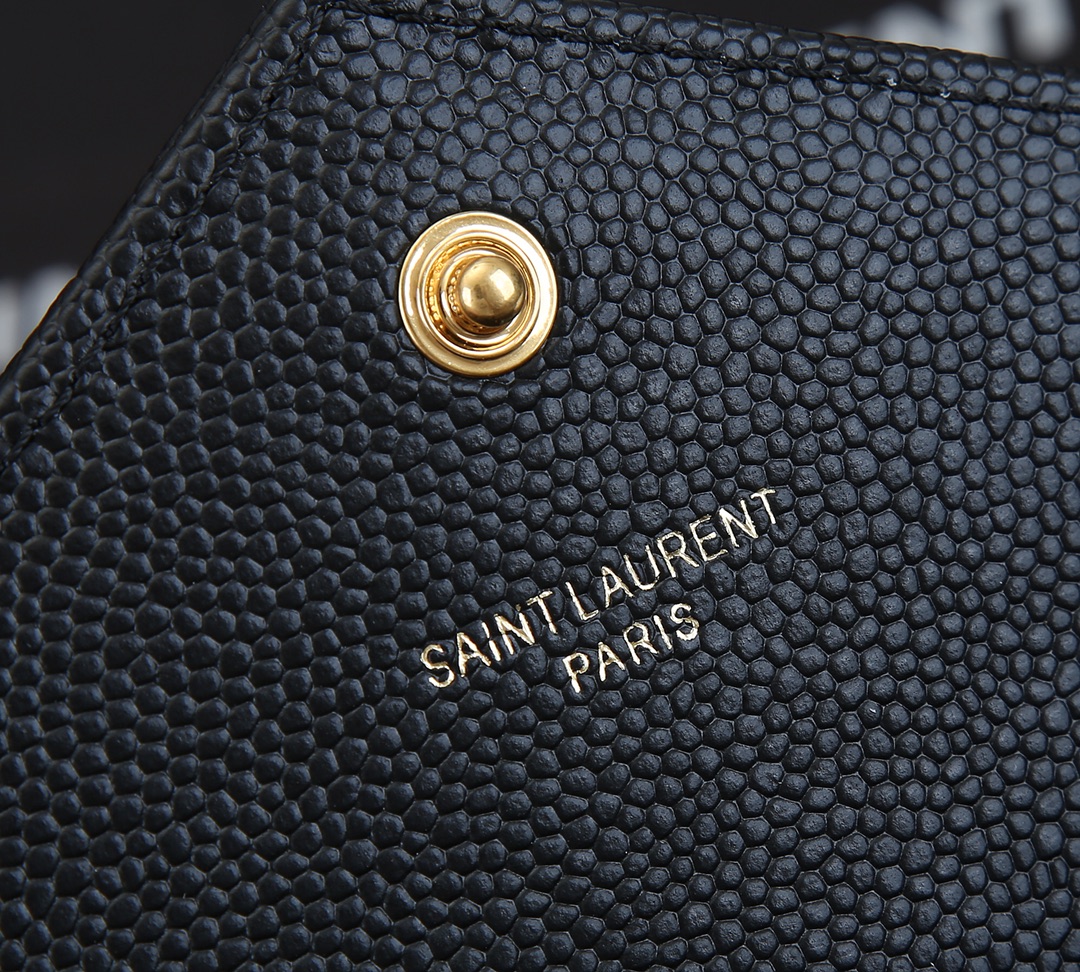 Replica Ysl Envelope Chain Wallet In Grain De Poudre Embossed Leather 18881:1High-quality replica