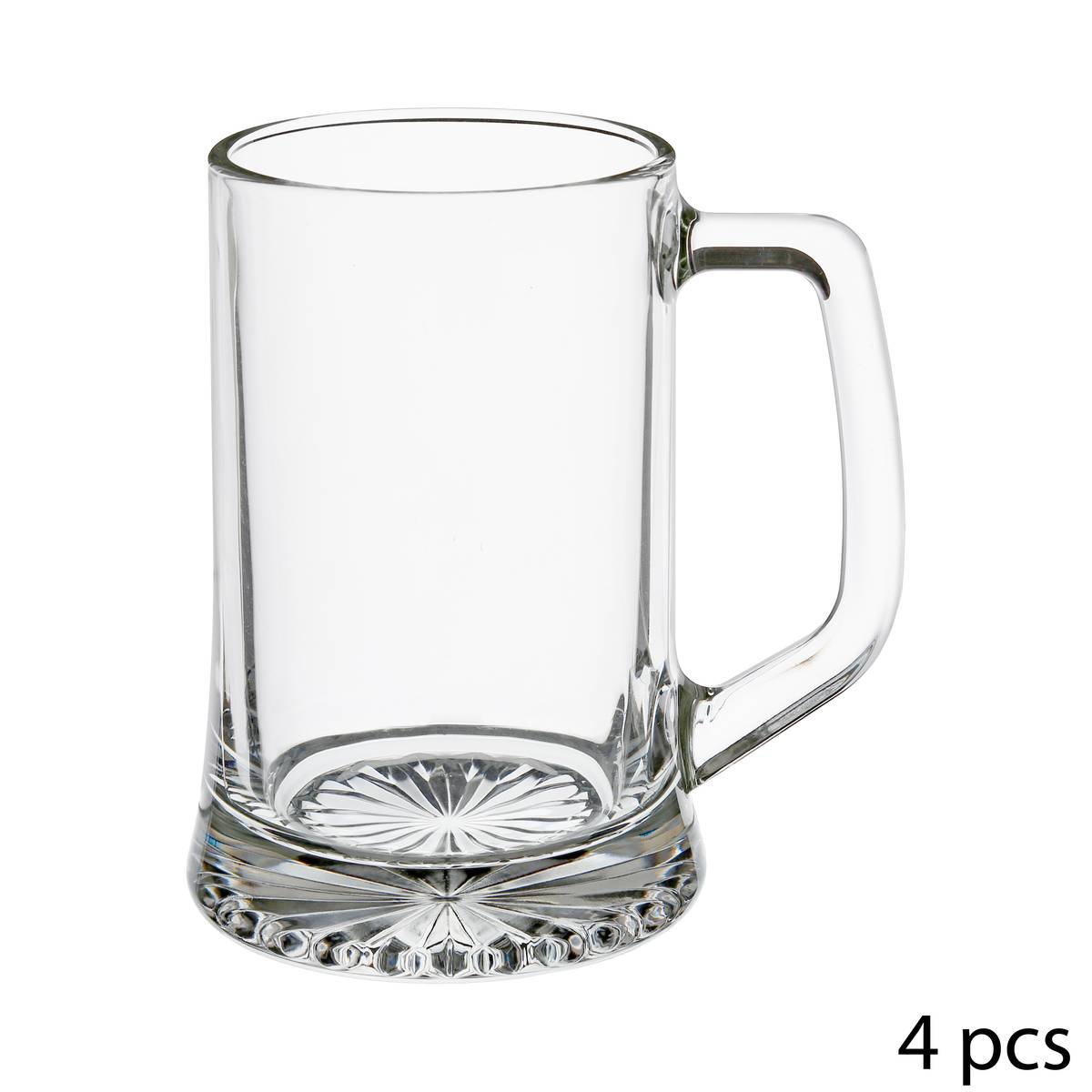 Set of 4 "Biere" beer glasses 320 ml, Transparent
