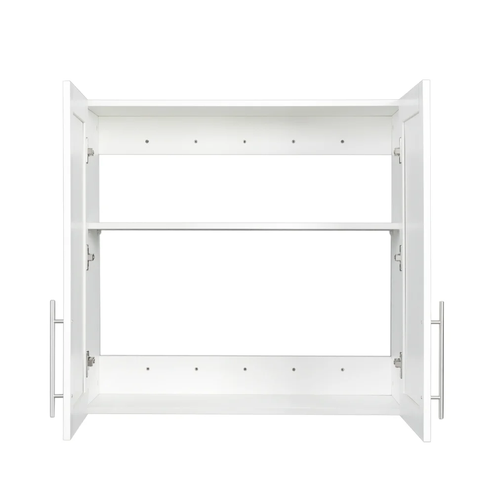 Stackable Wall Cabinet,Solid Wood Storage Cabinet with Adjustable Shelves and Doors,Console Table Side Table for Hallway,Sideboard Buffet Cupboard for Kitchen, 15.75" D x 15.75" W x 70.87" H, White - Image 26