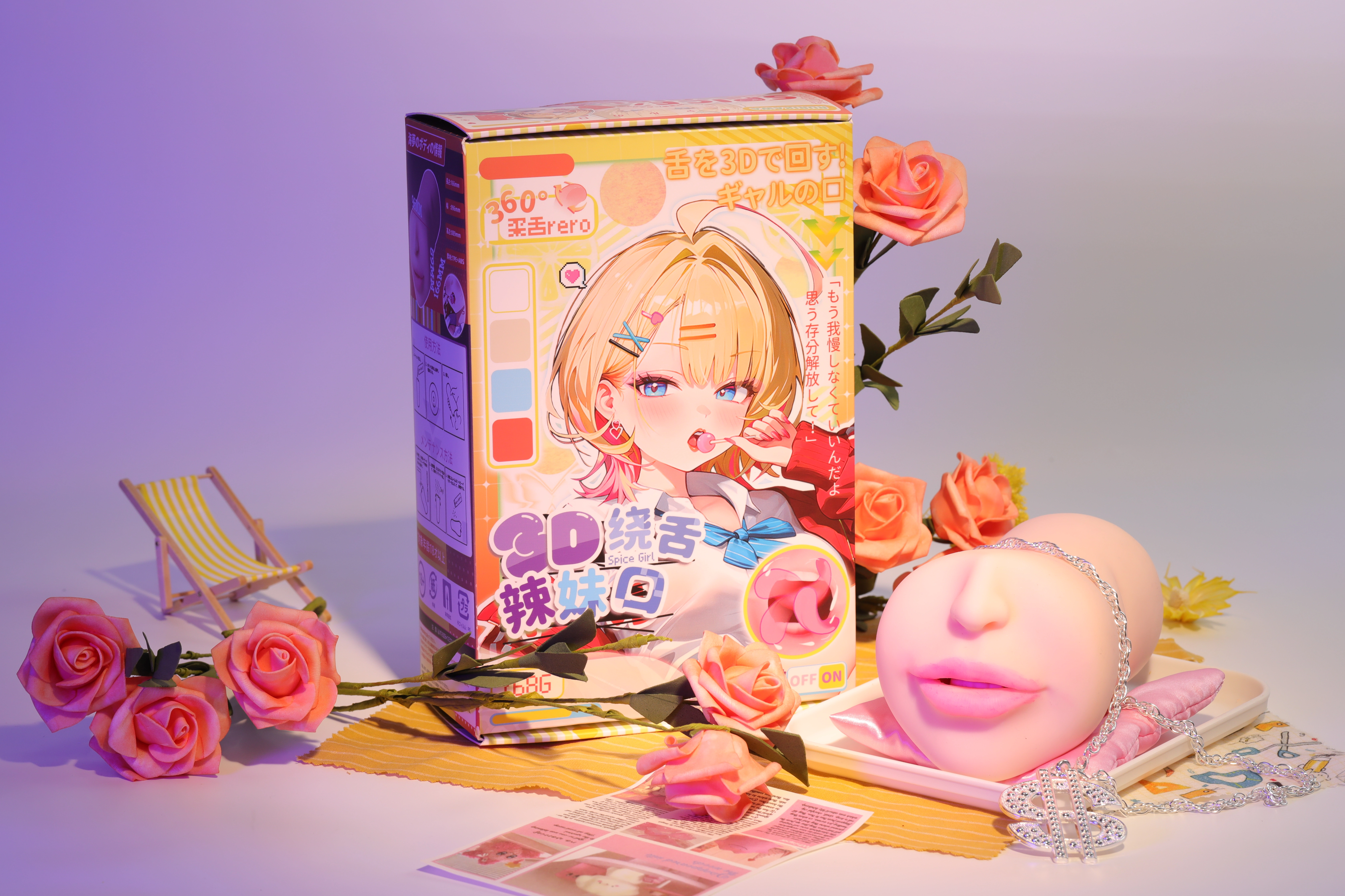 Dr.YUU Anime Oral Masturbator with 360-degree tongue motion design