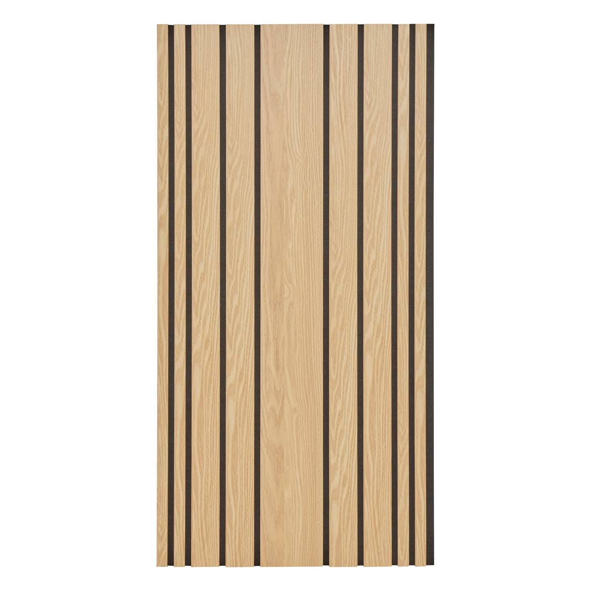 Decorative wall panel "Colva" Light oak effect, Black background, 120x60 cm