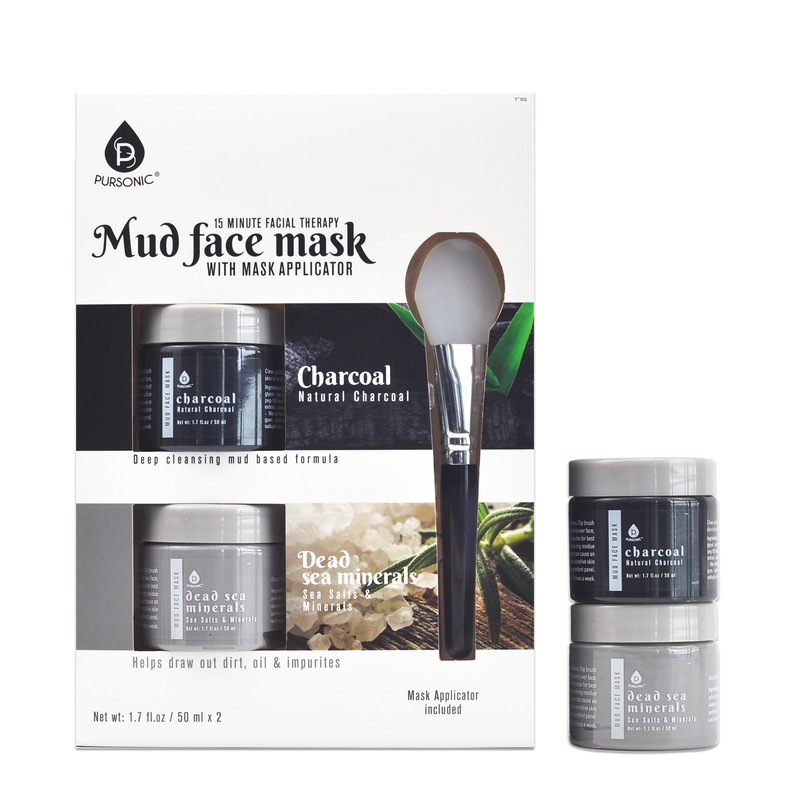 Pursonic Mud Face Mask 3-Piece Set - MIDNIGHT VELVET CATALOG