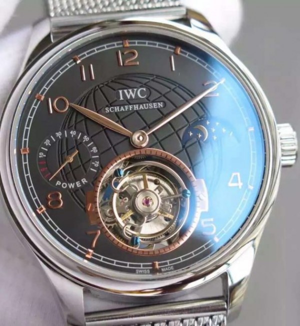 Replica IWC TF Portuguese Tourbillon Moonphase SS Bracelet - Top club