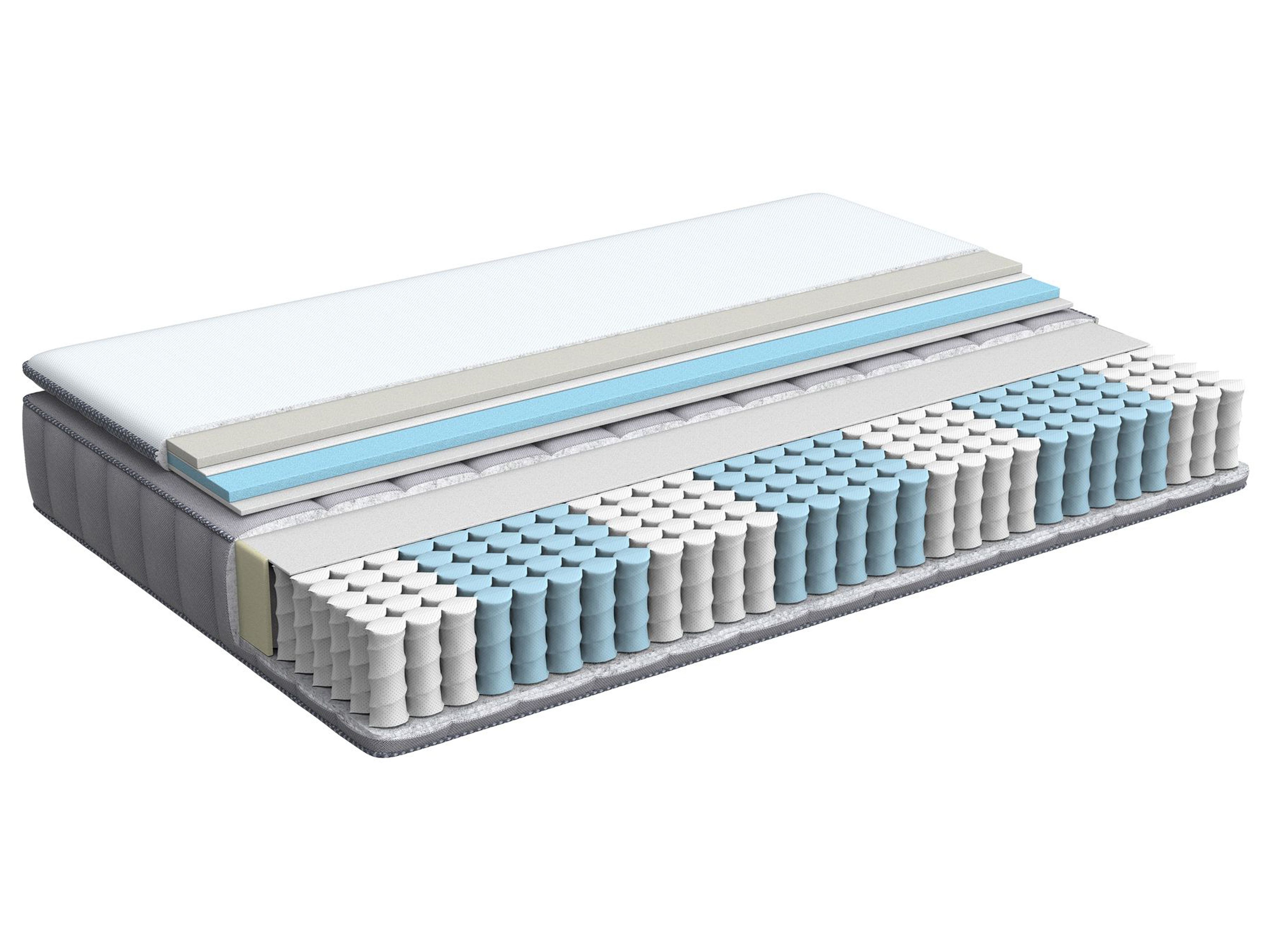 Gel Memory Foam Pocket Spring Mattress PLEASANT H3/4 Firm 90 x 200 cm (EU Single)