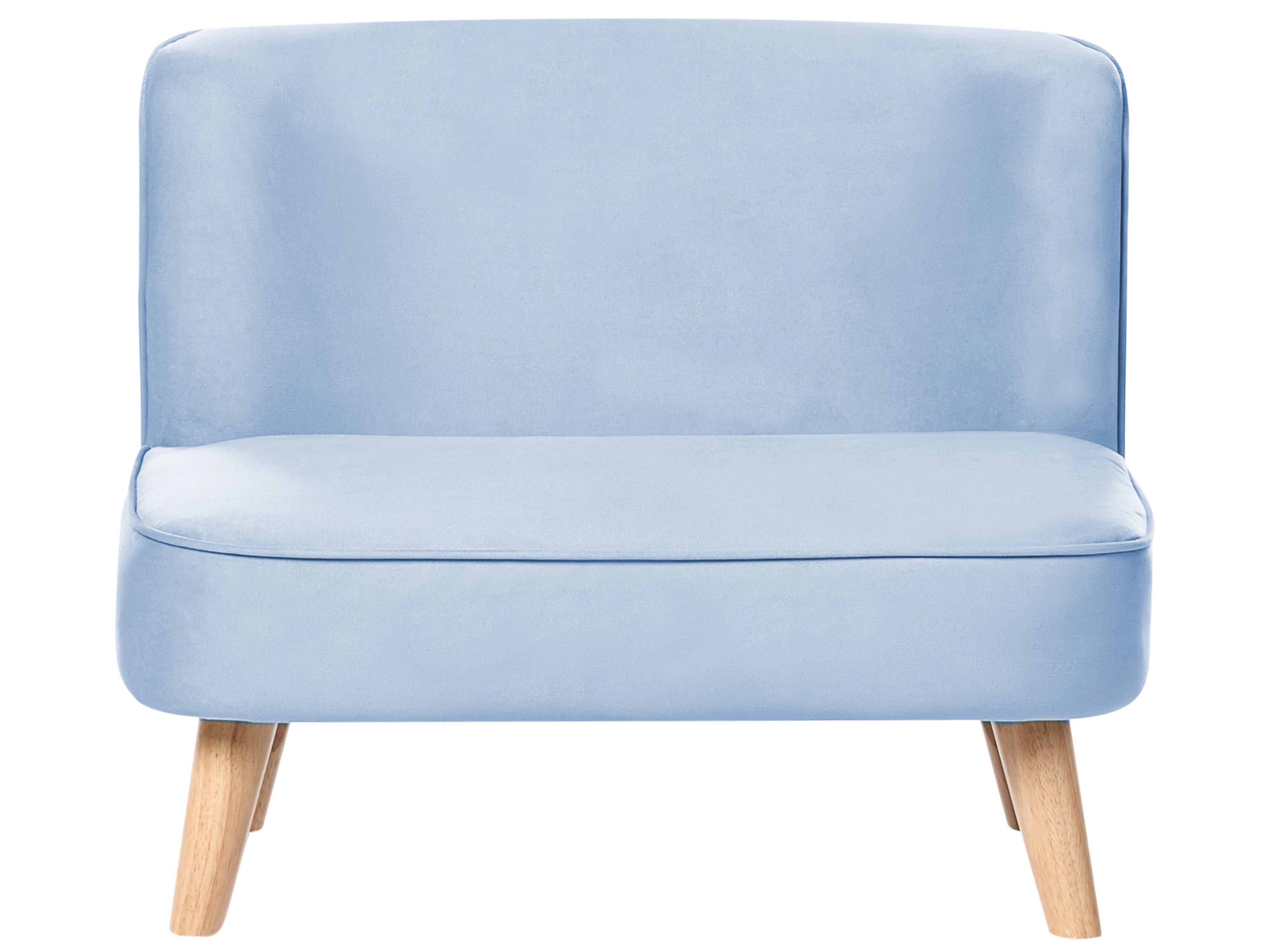 Kids Sofa RISBY Velvet Light Blue