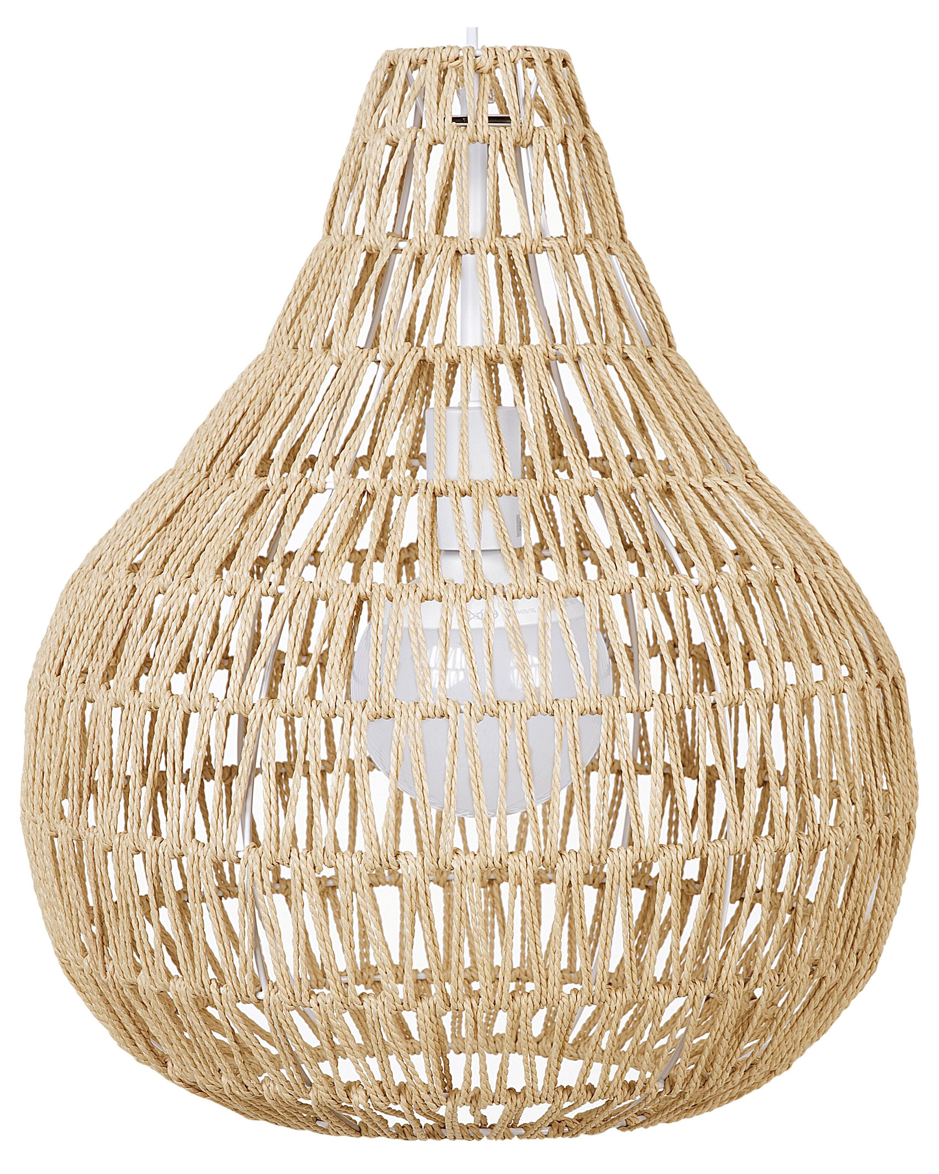Pendant Lamp MOLOPO Paper Rope Sand Beige