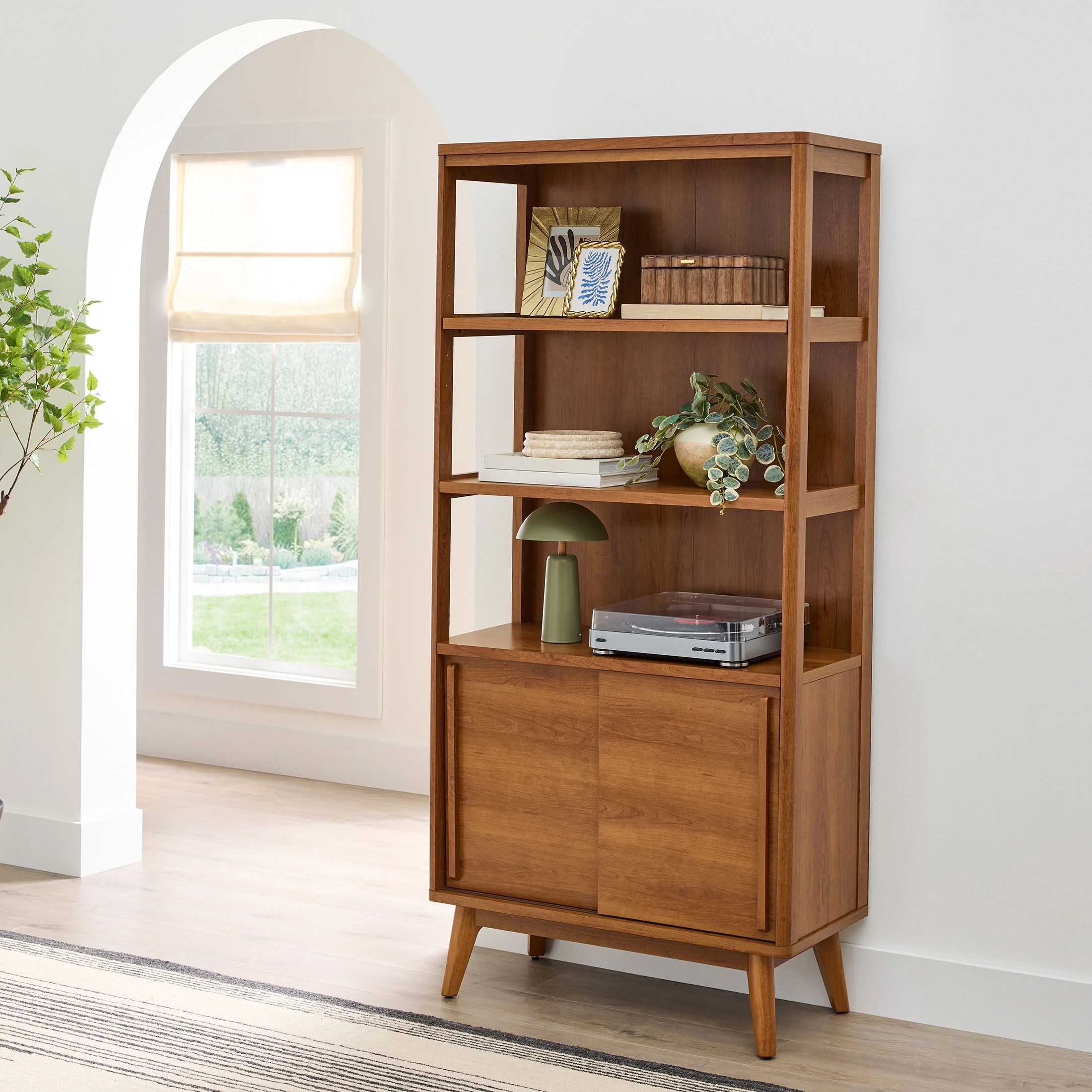 Better Homes & Gardens Greyson Bookcase, Acorn Finish - Image 5