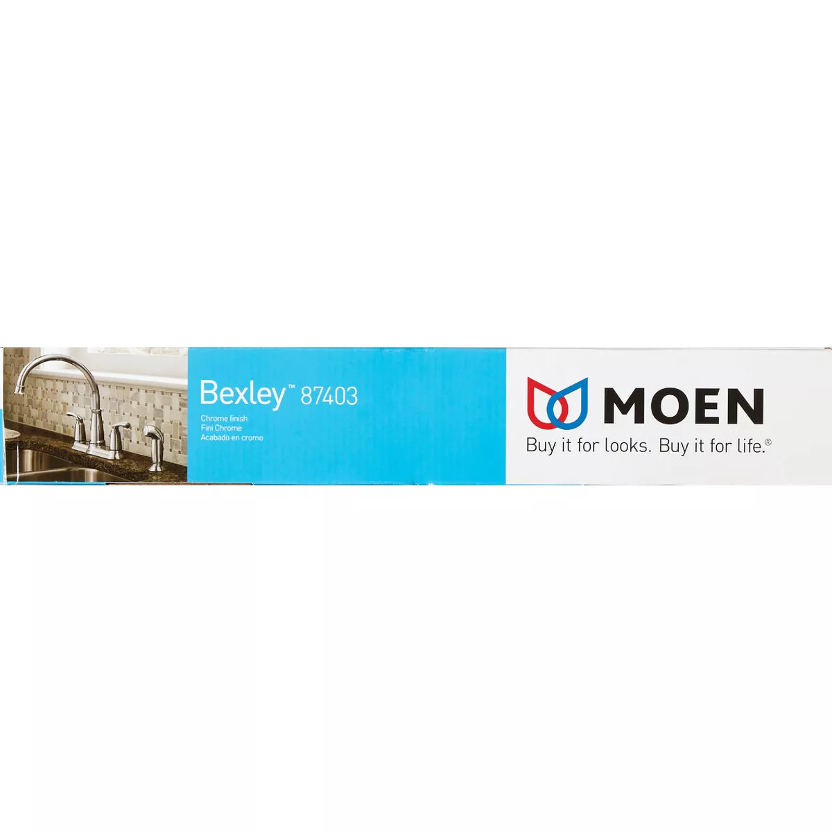 Moen Bexley 2-Handle Lever Kitchen Faucet with Side Spray, Chrome