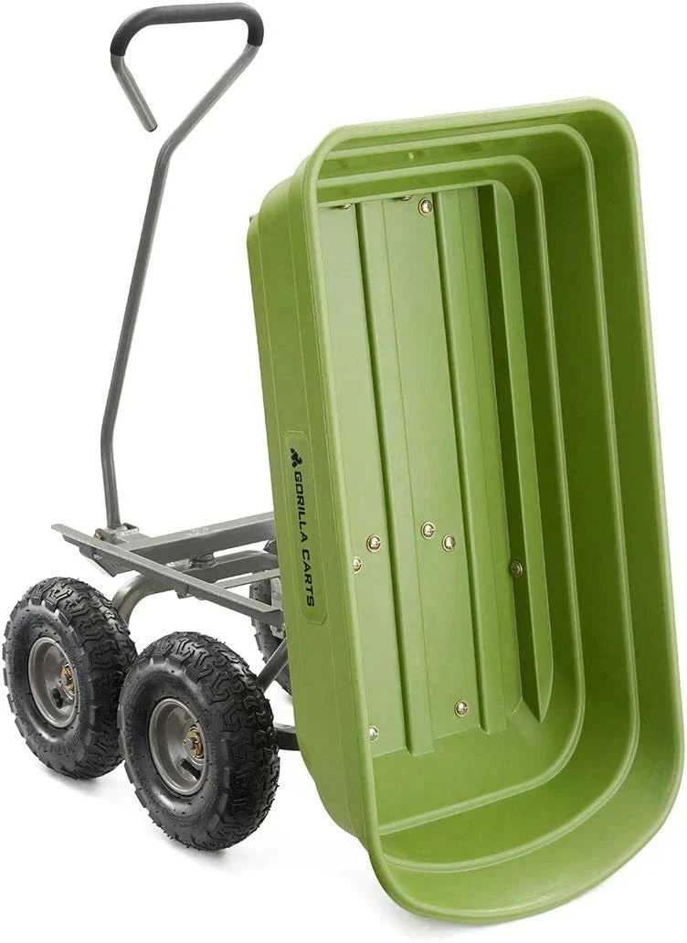 Gorilla Carts Utility Dump Wagon 6 Cubic Feet 1200 lb Capacity Black - GOR6PS - Image 23 Gorilla Carts Utility Dump Wagon 6 Cubic Feet 1200 lb Capacity Black - GOR6PS - Image 23