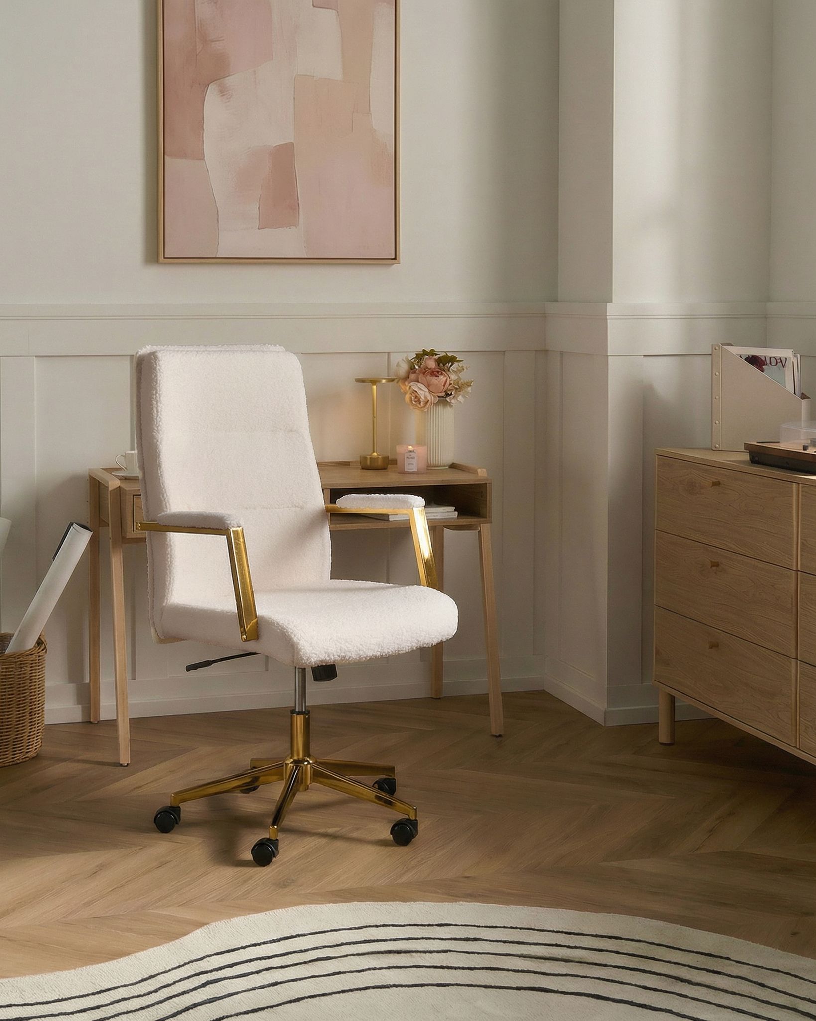 Executive Chair DEMURE Boucle Off-White