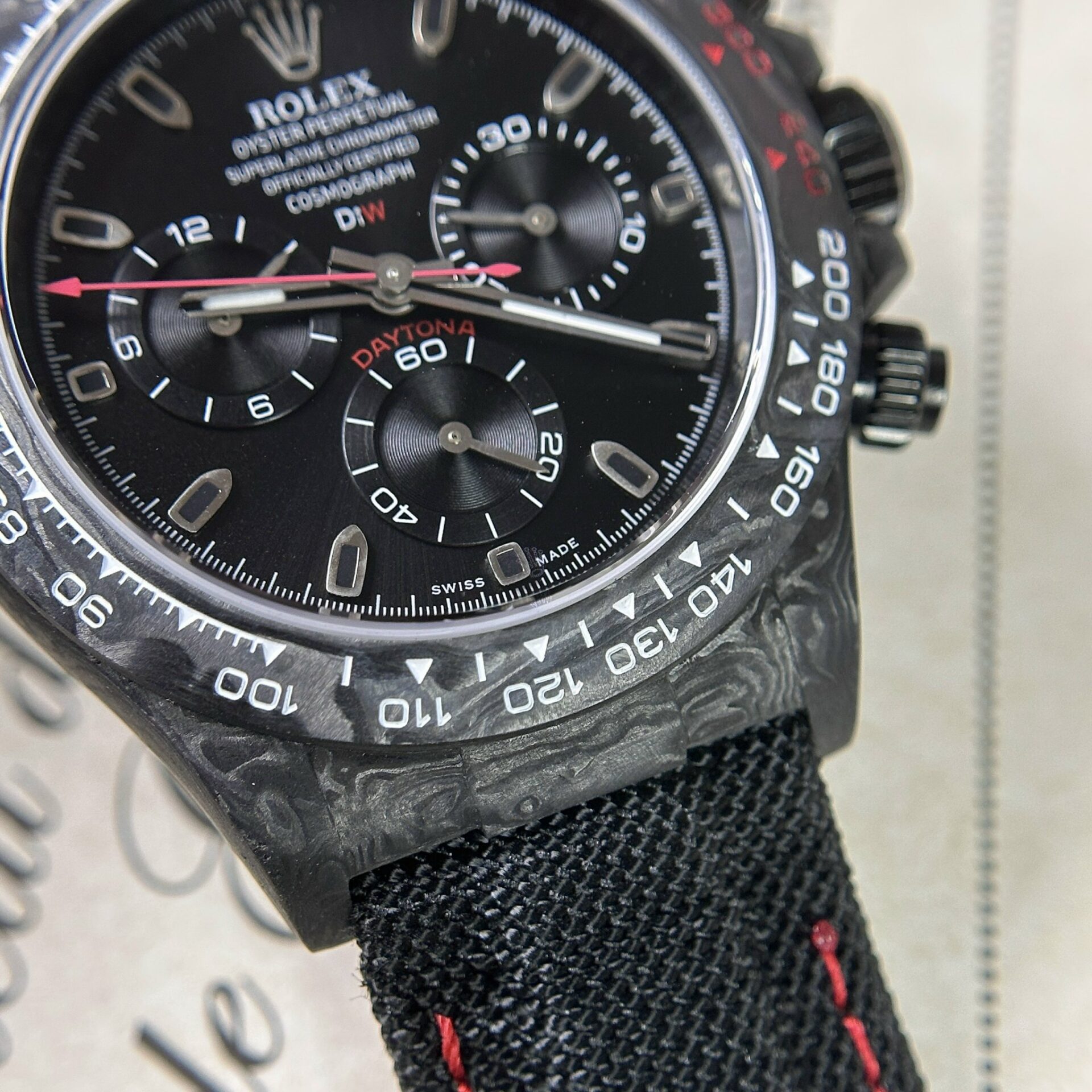 Rolex Daytona Diw Carbon Super Light Replica Watch 40mm - Top club