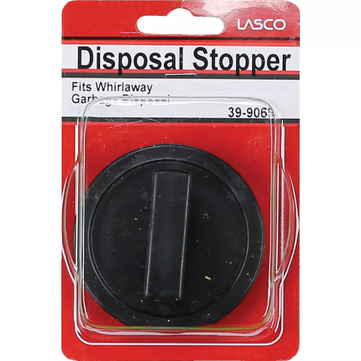 Lasco 3 In. Dia. Black Plastic Disposer Stopper