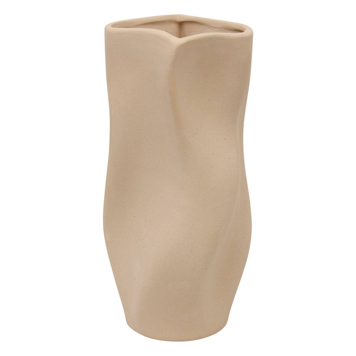 Vase "Grigor" Beige, H.25 cm