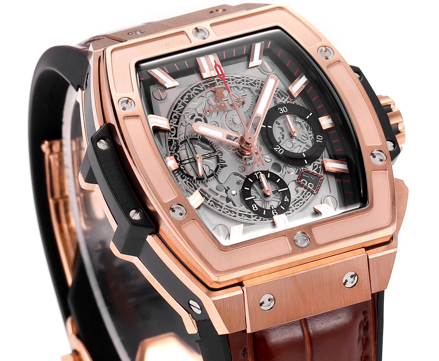 Hublot SPIRIT OF BIG BANG Chronograph, 45 mm Textured rubber strap(1:1 replica) - Top club