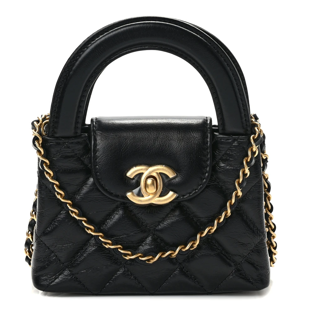 Chanel Black Quilted Calfskin Nano Shopper – Mirror Quality Replica1:1High-quality replica