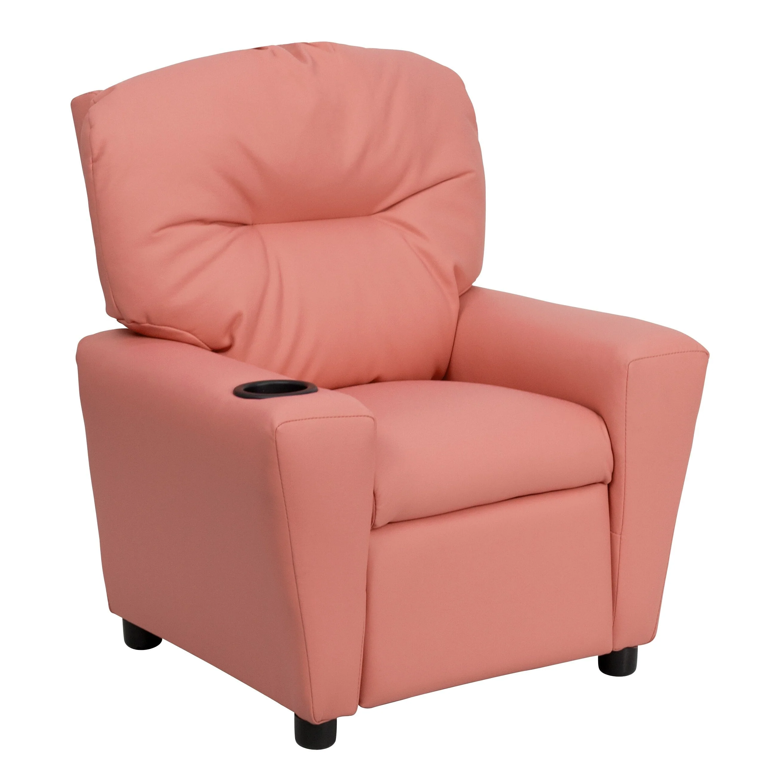 Lancaster Home Contemporary Kids Recliner with Cup Holder Brown Microfiber - Image 16