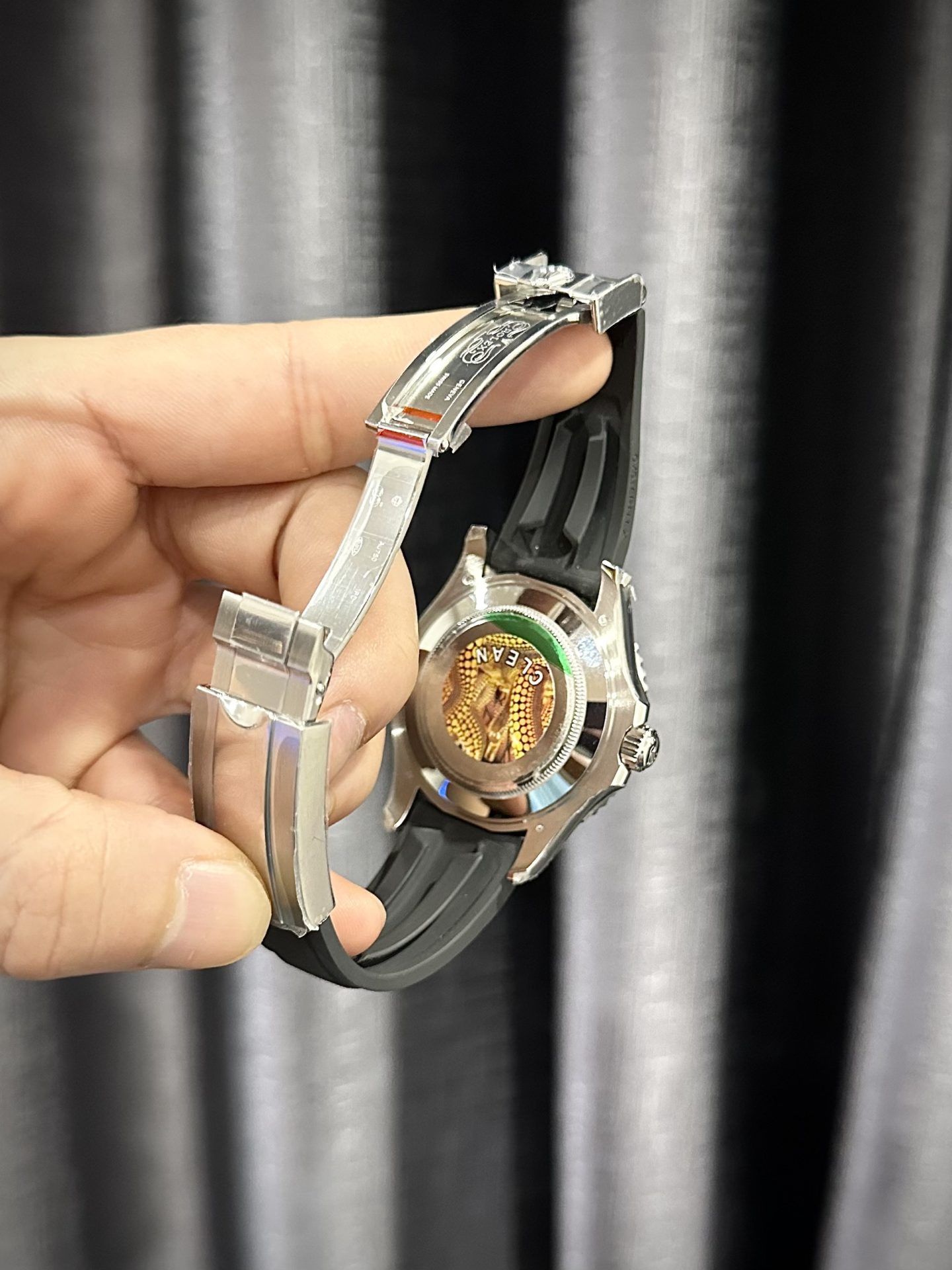 Rolex Replica Watch Yacht-Master Custom Moissanite Diamonds Clean Factory 40mm - Top club