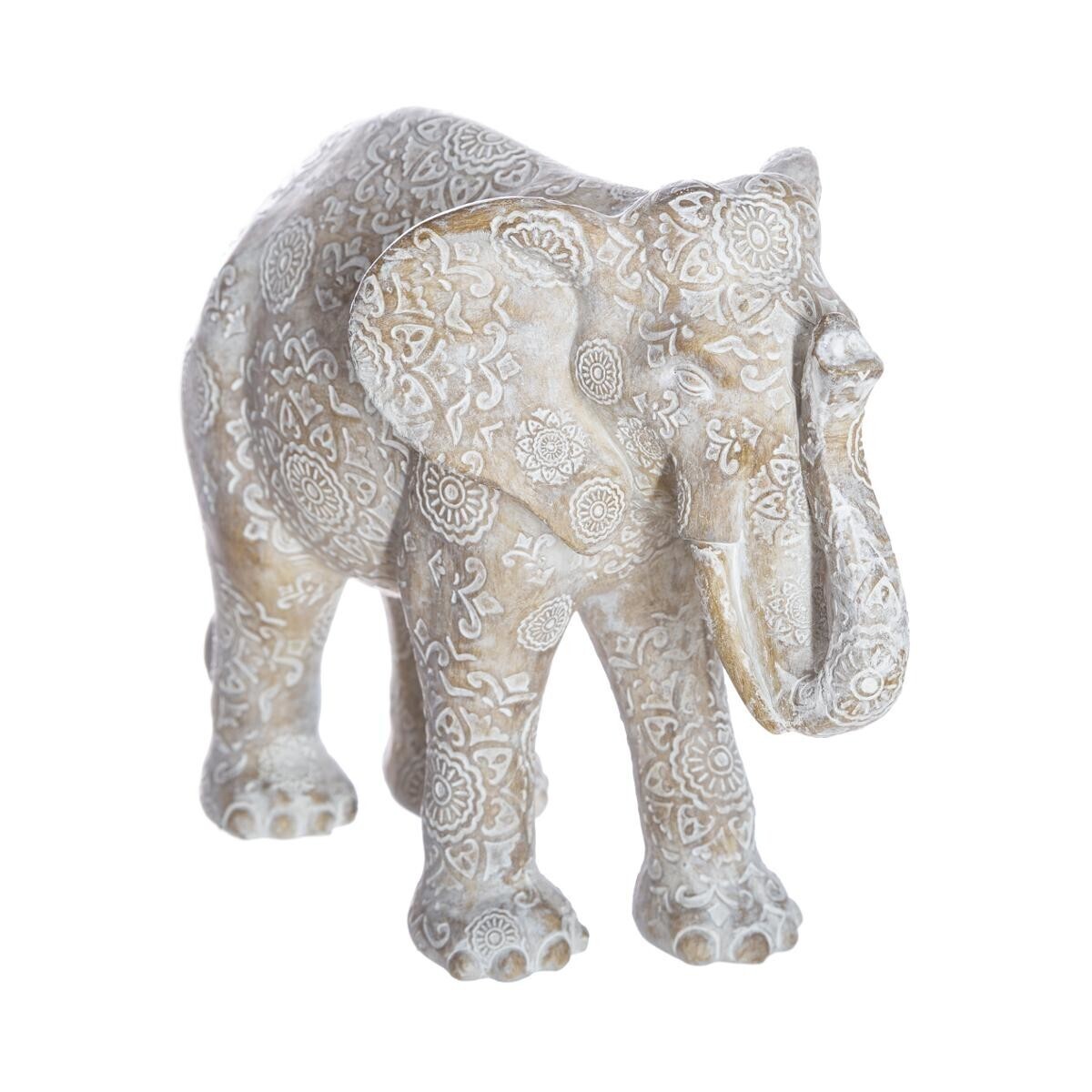 Statue "Elephant", resin Beige, H.15 cm
