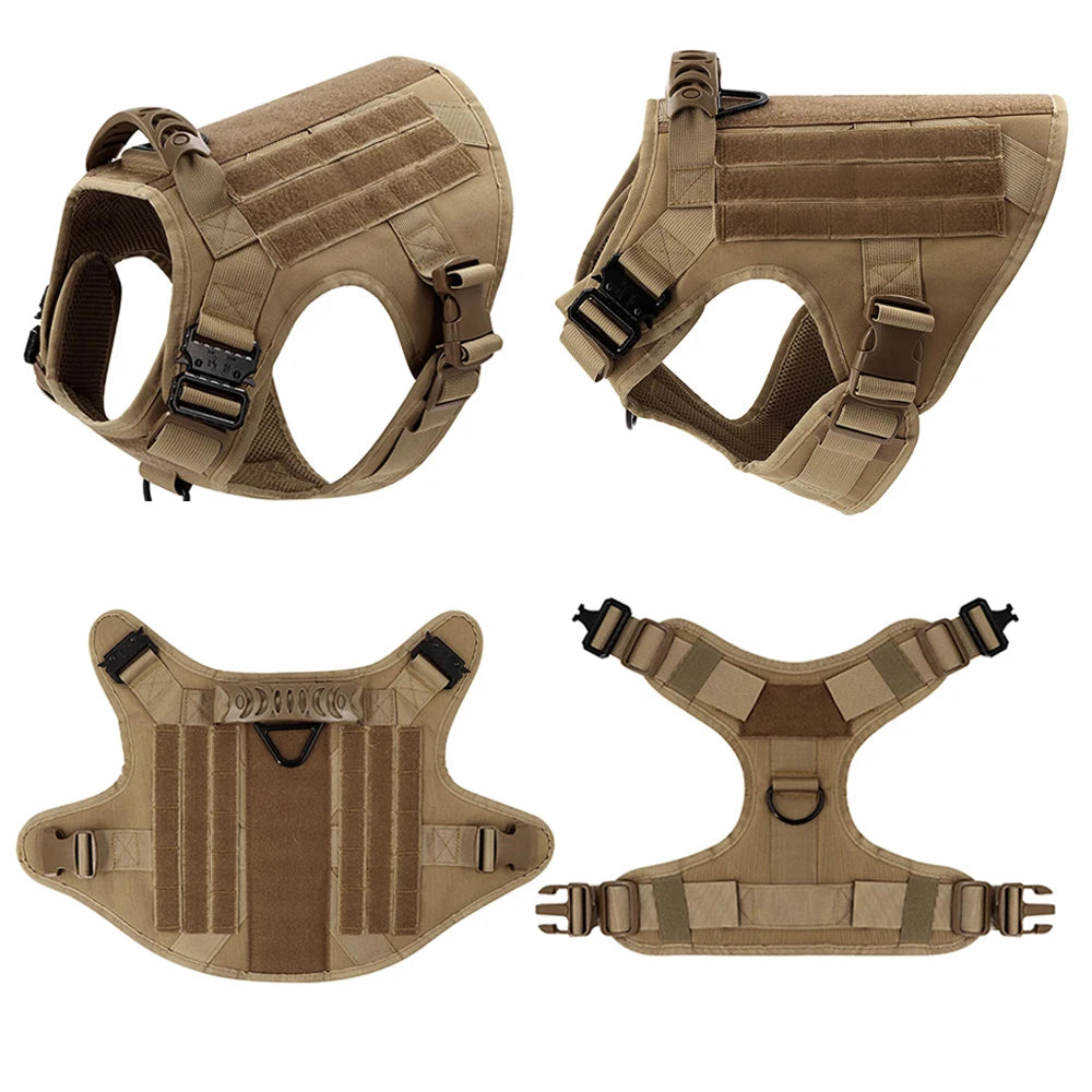 GuardPaw | Tactisch Hondharnas en Leash Set