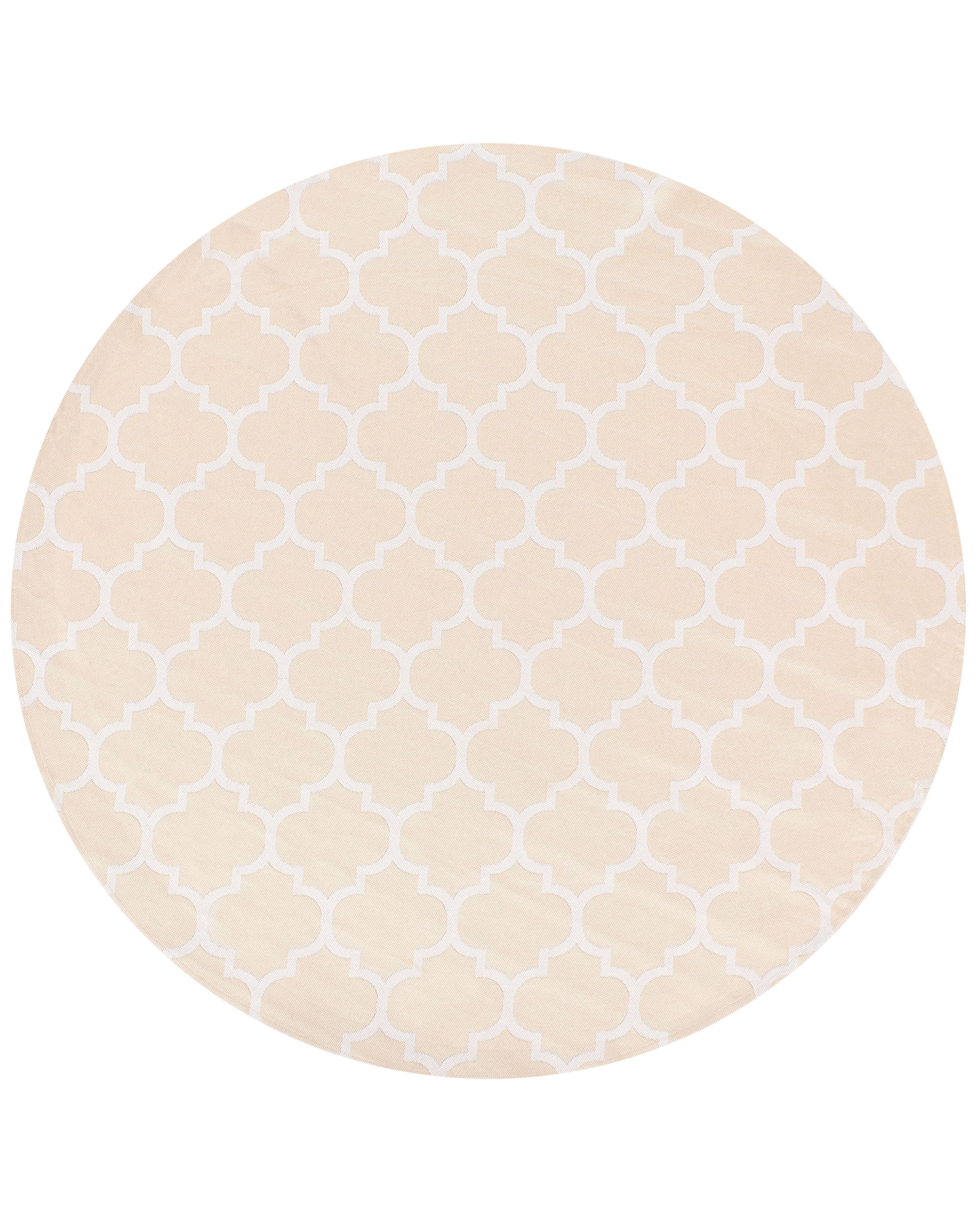 Outdoor Rug MOSORE Beige ø 160 cm