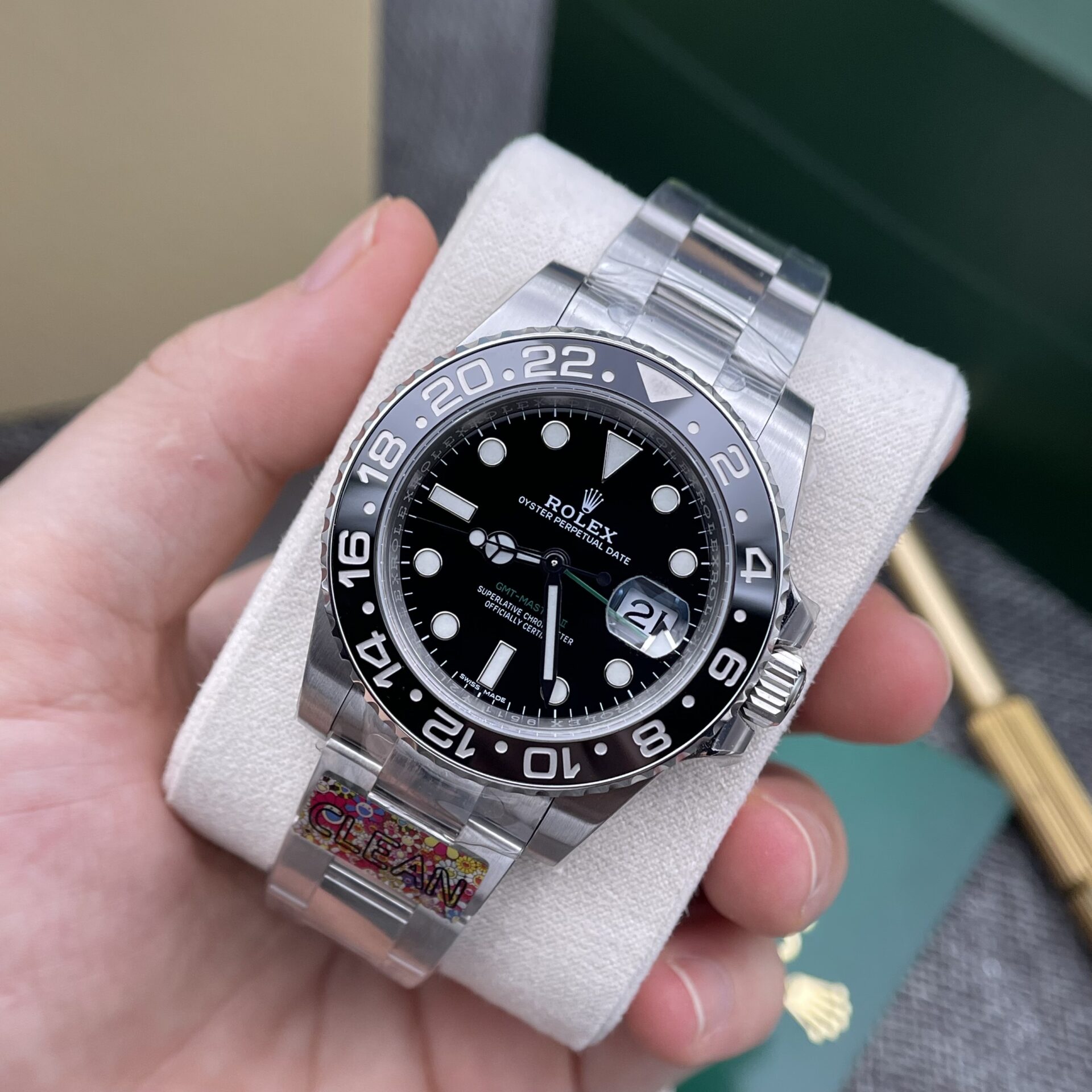 Rolex GMT Master II Replica Watch Black Dial Clean Factory 40mm - Top club