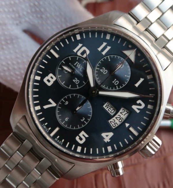 Replica IWC ZF Pilot Chrono 377706 Le Petit Prince SS Bracelet - Elite Watch Atelier